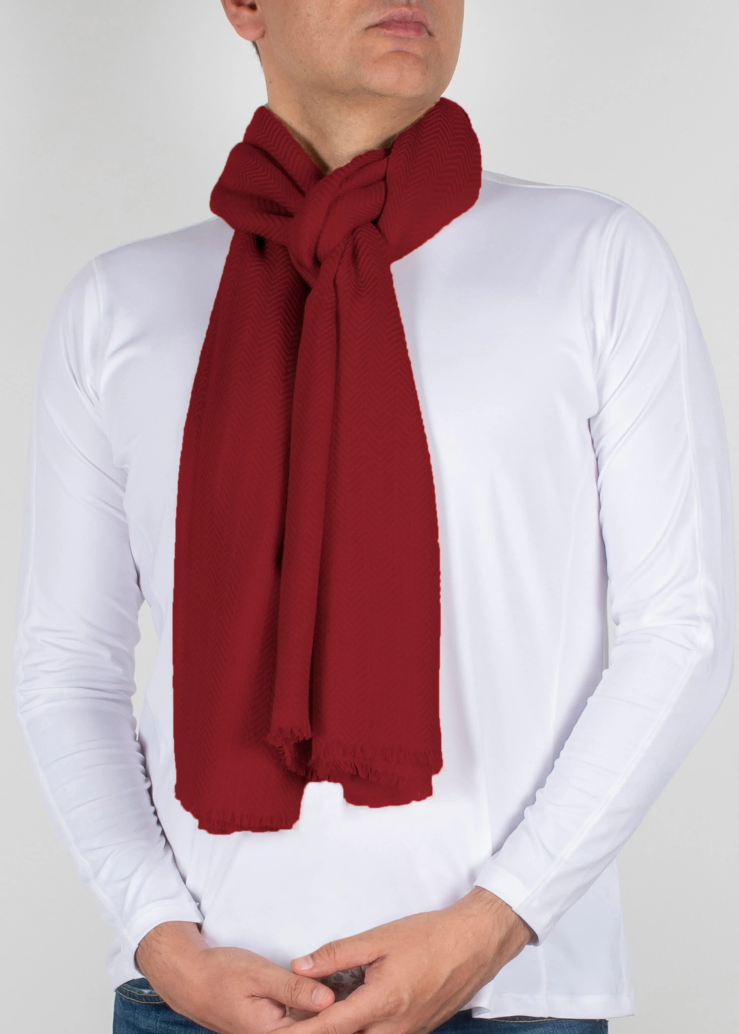 Herringbone Stole in Cashmere