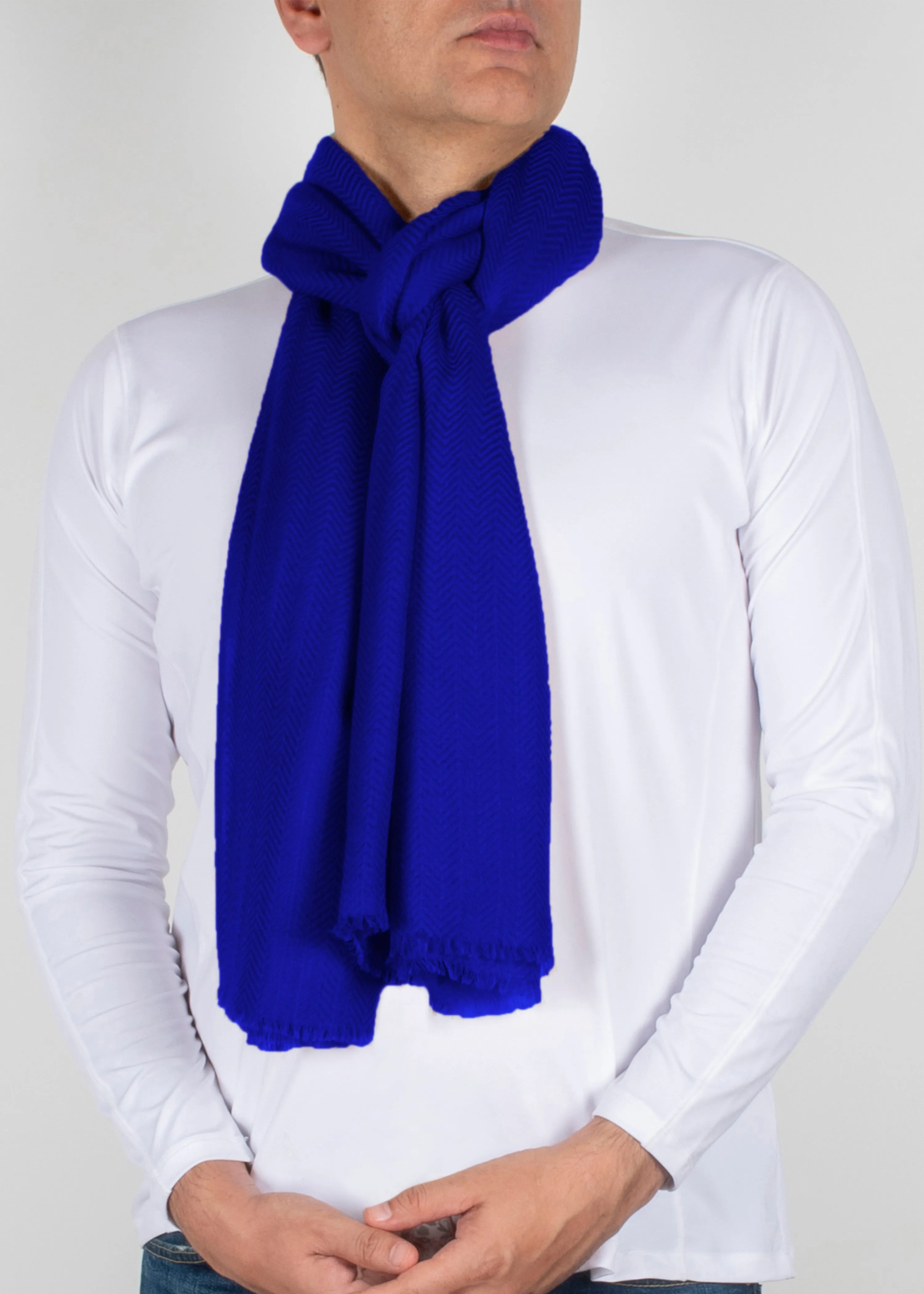 Herringbone Stole in Cashmere
