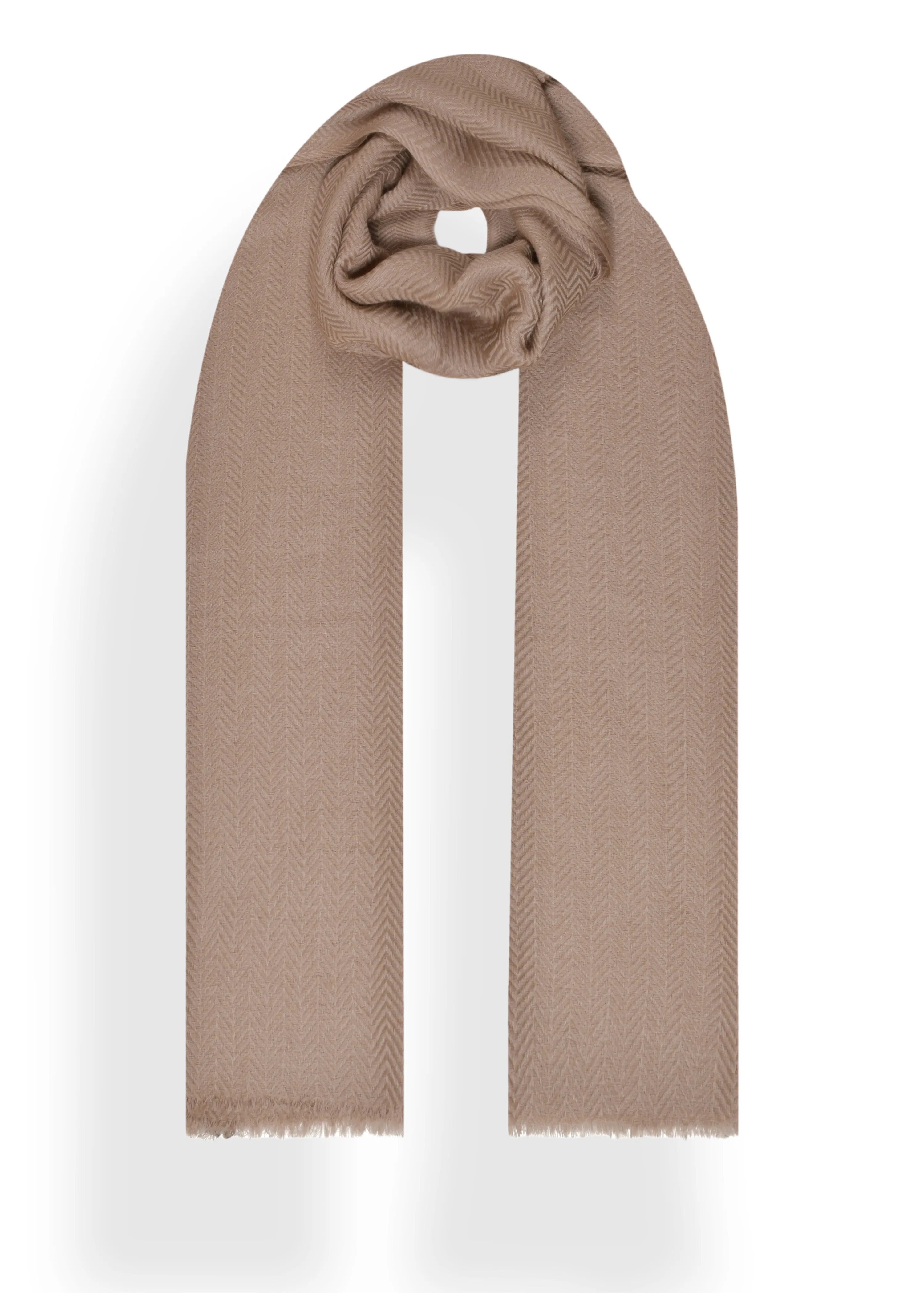 Herringbone Stole in Cashmere