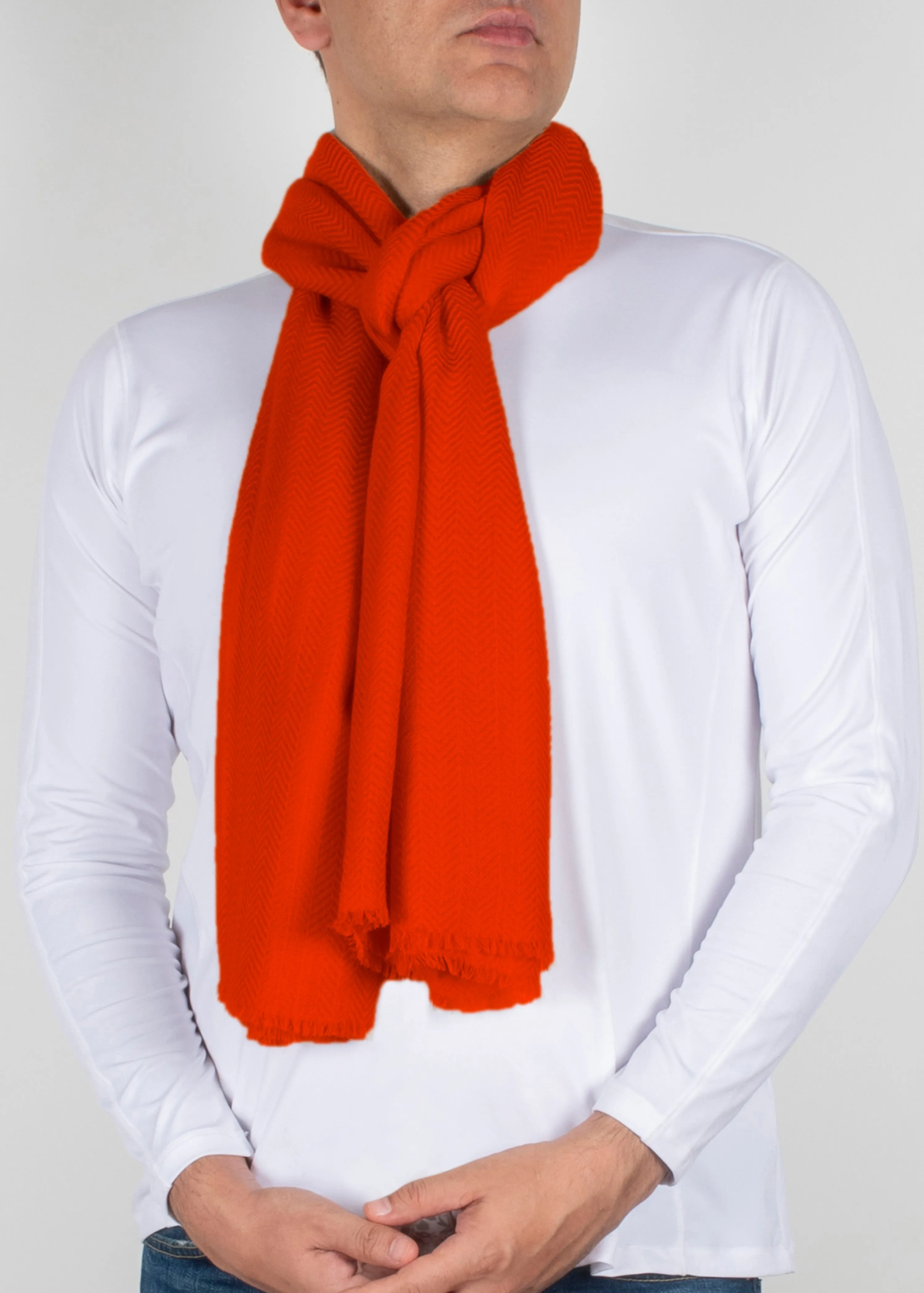 Herringbone Stole in Cashmere