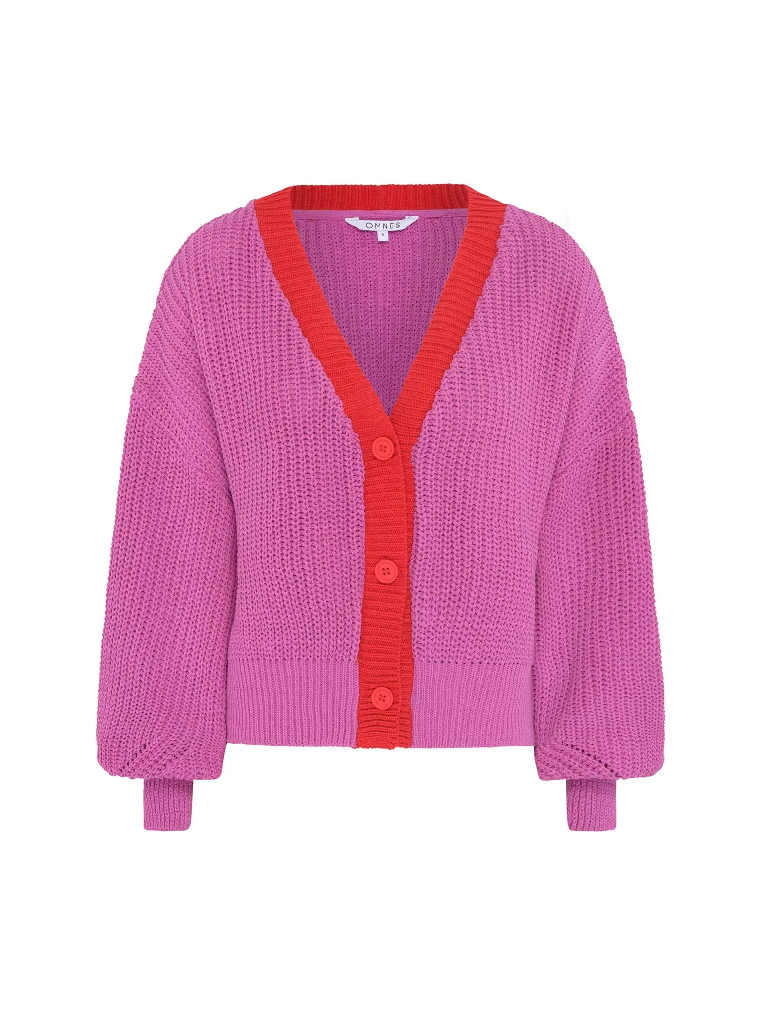 Hopper Cardigan in Pink and Red
