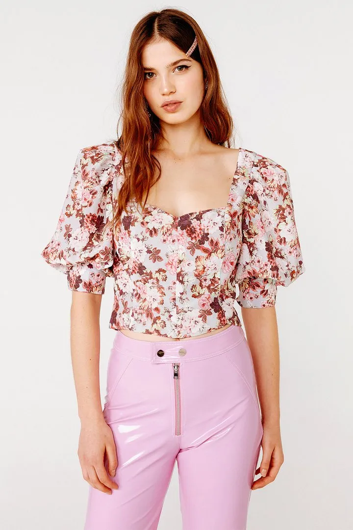 HOUSTON LACE UP BLOUSE