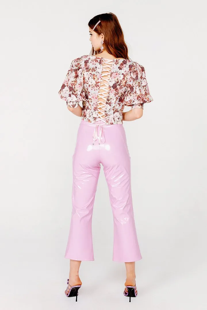 HOUSTON LACE UP BLOUSE