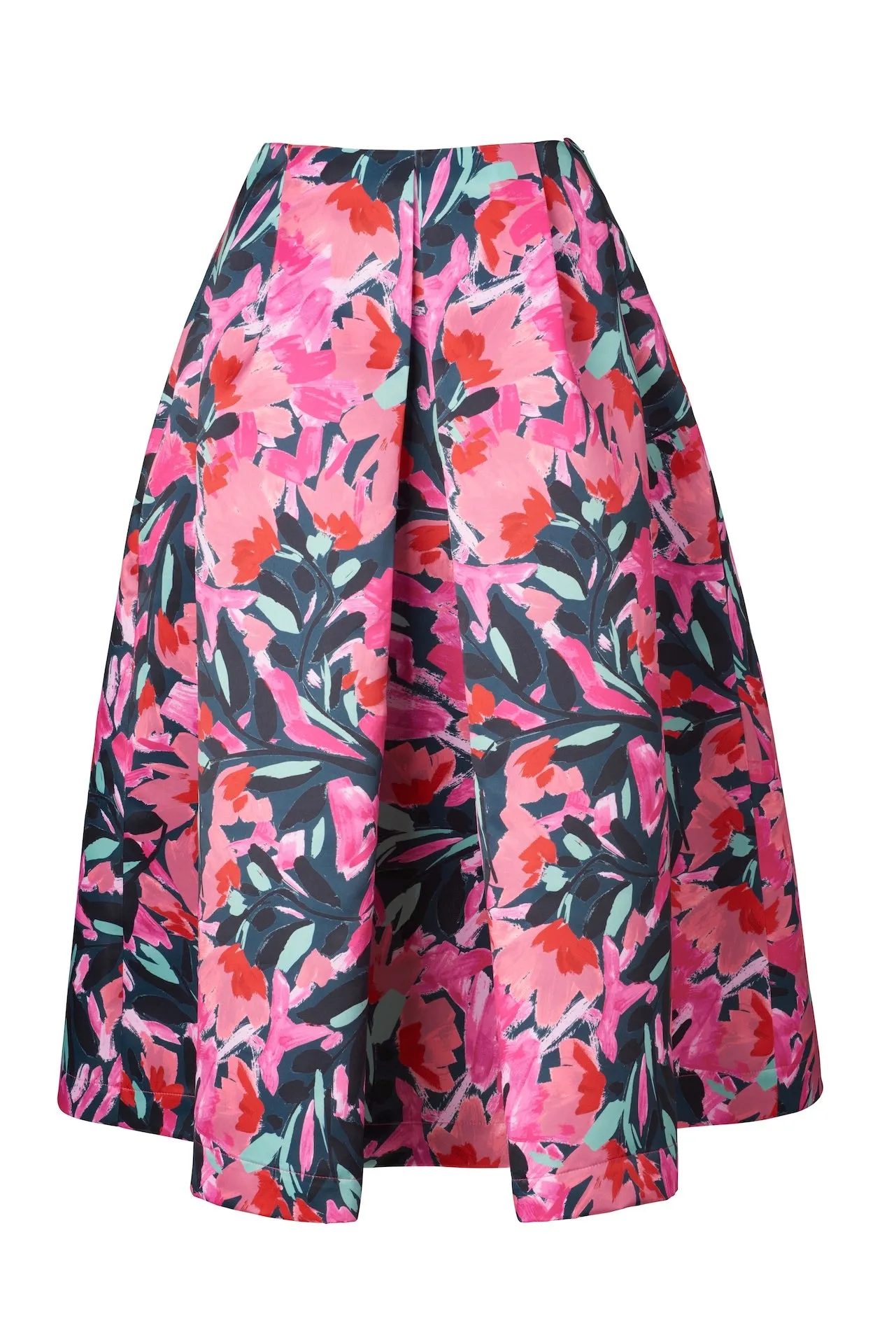 KEIKO Box Pleat Skirt - Party Bouquet