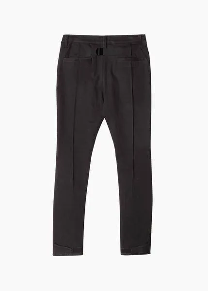 Konus Men's 5 Pocket Slim Pants with Cargo pockets - Black