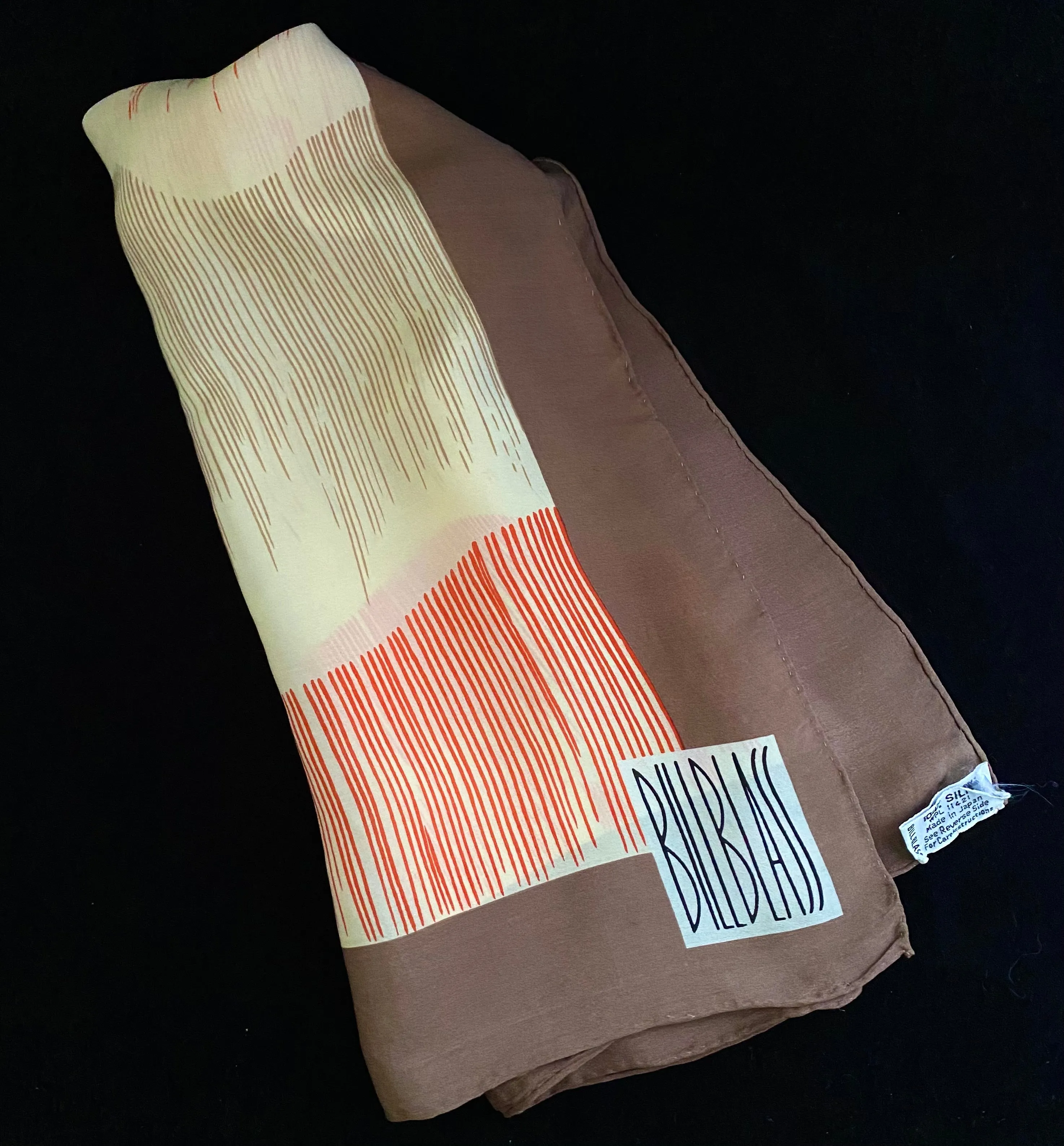 Late 1960s /Early 1970s Bill Blass Silk Scarf