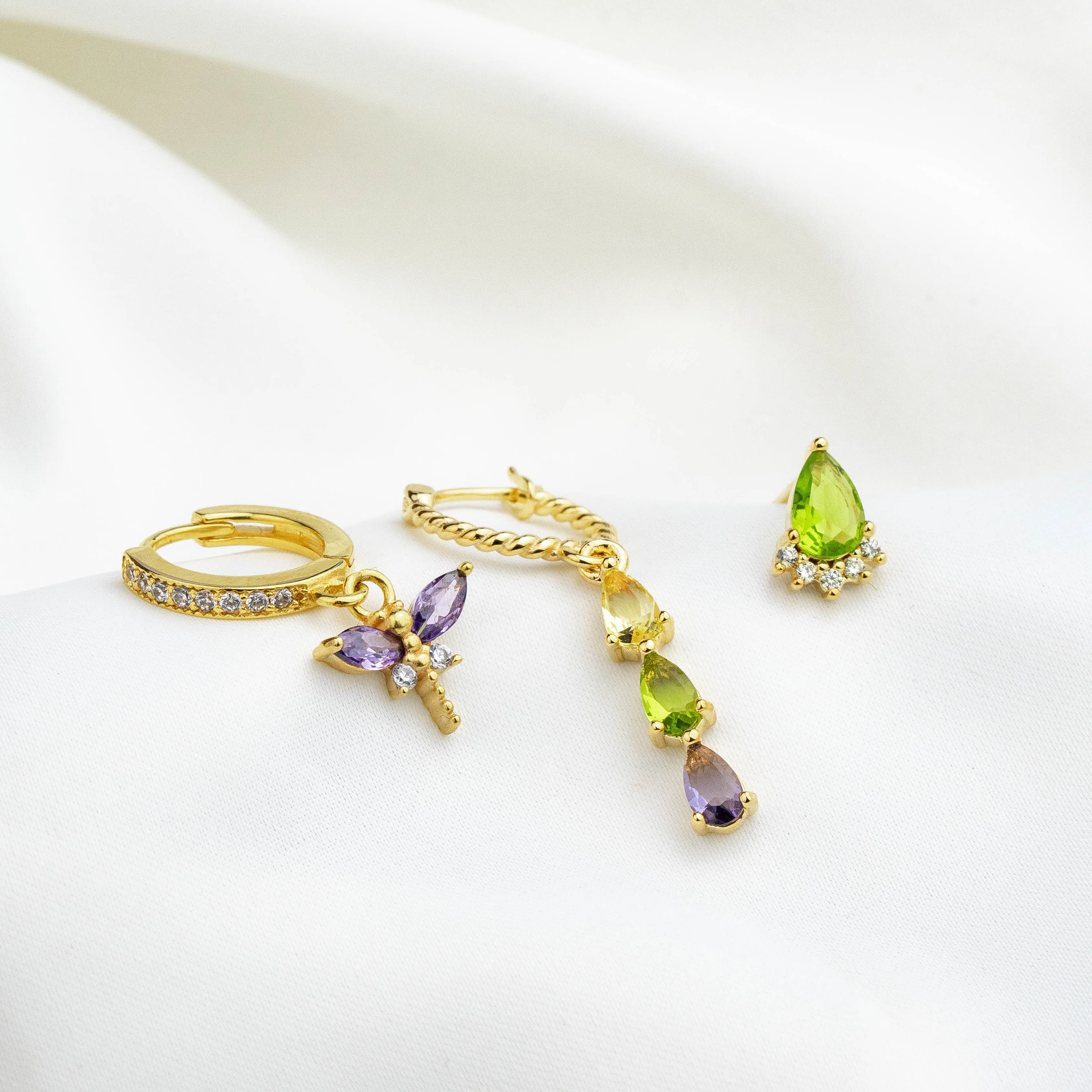 Lavender Field Drop Earring