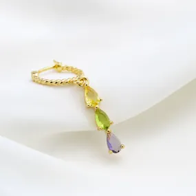 Lavender Field Drop Earring