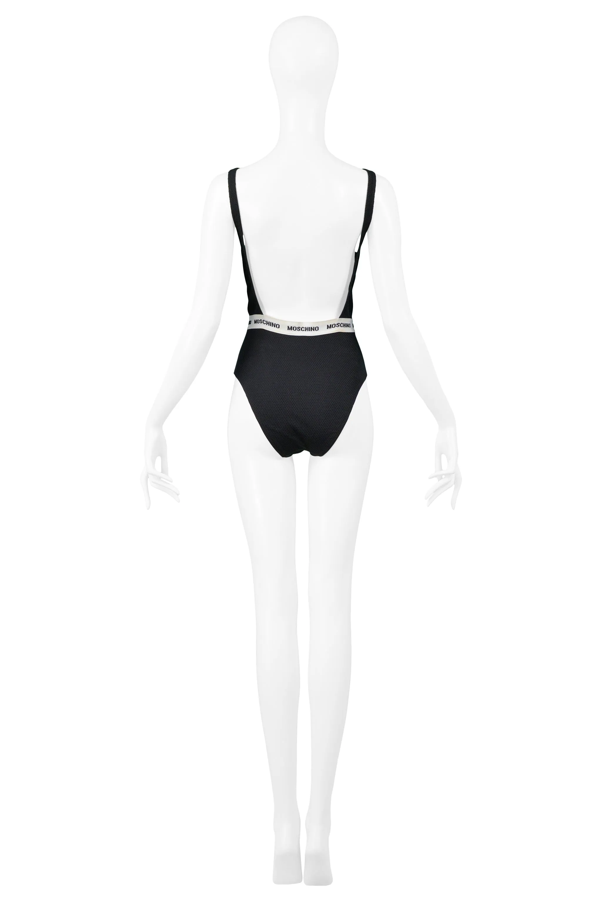 MOSCHINO BLACK UNDERWEAR INSPIRED SWIMSUIT