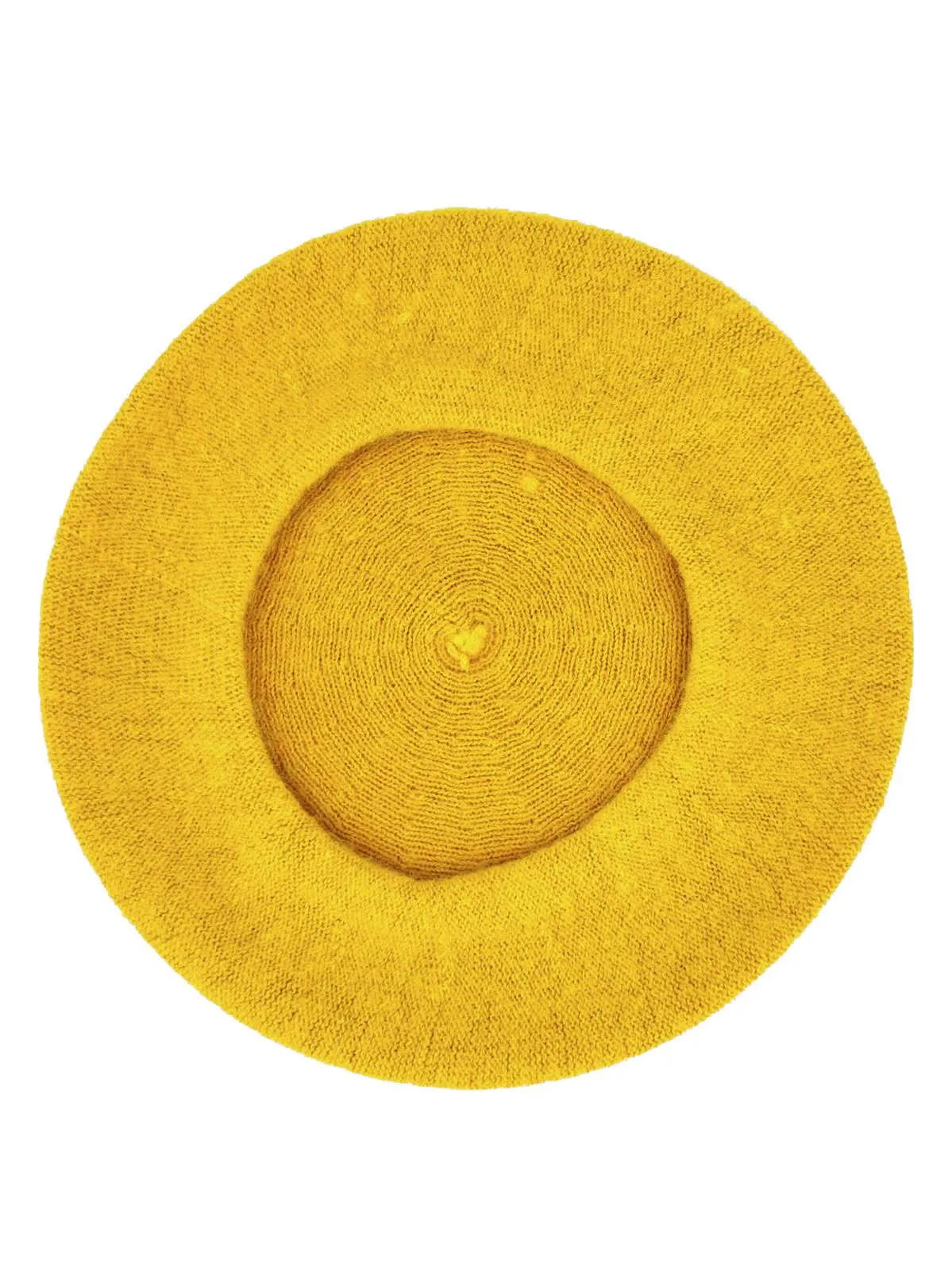 Mustard Yellow Vintage Style Pure Wool Beret