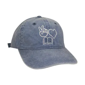 Peace, Love, Books Baseball Hat