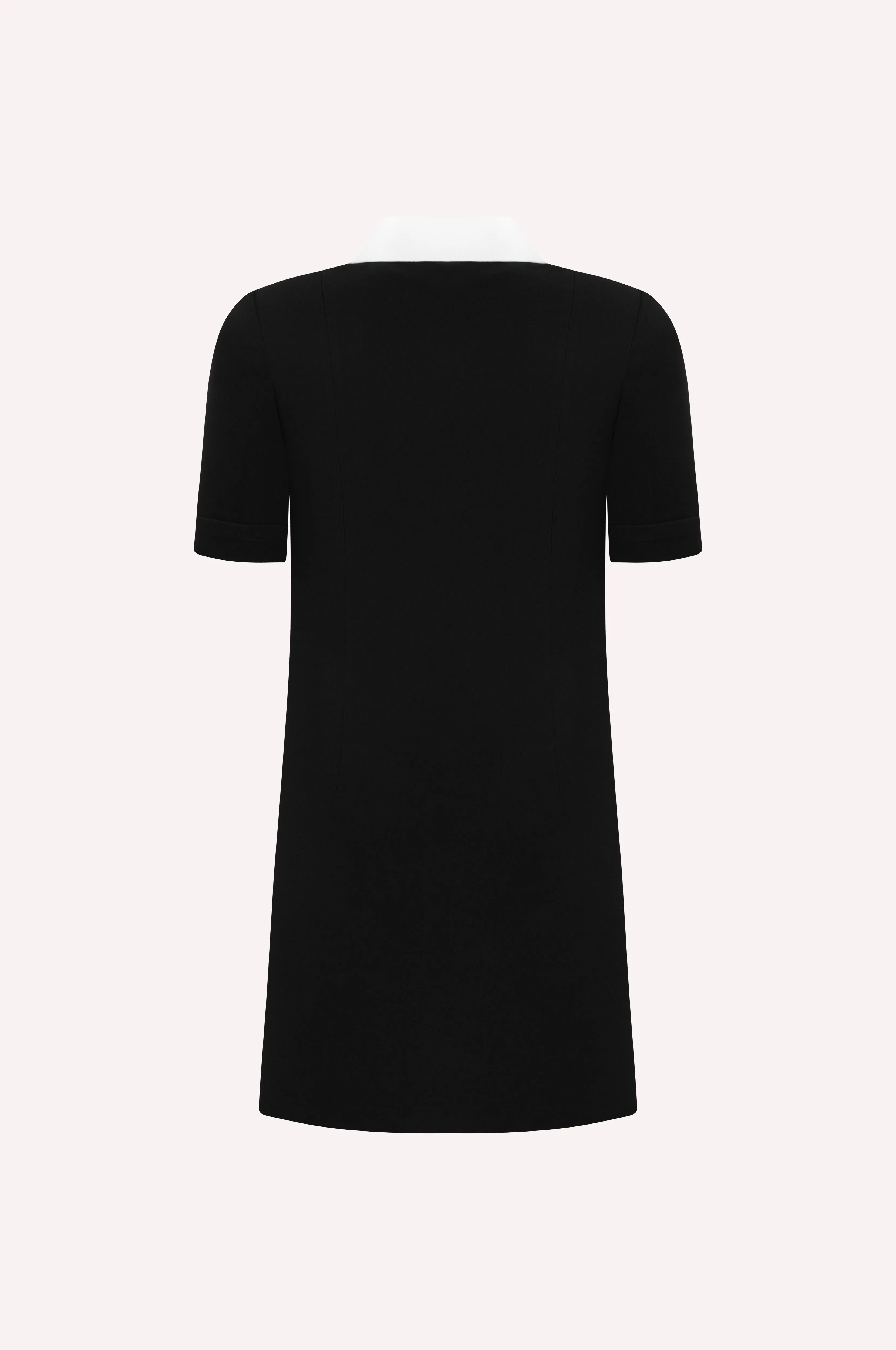 Pearl-Trimmed Patch Pocket Dress