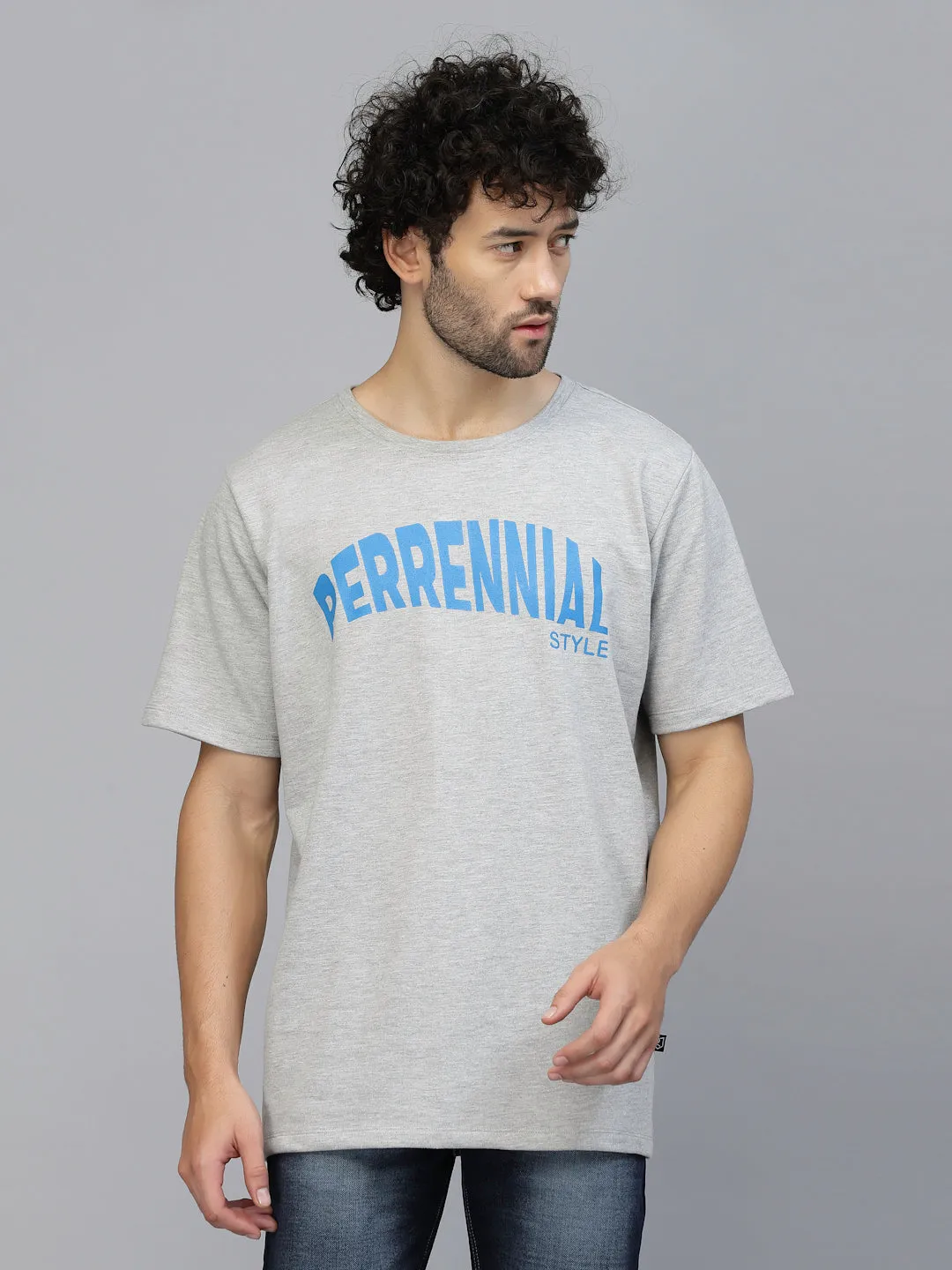 Perrennial Typography Oversized Terry T-Shirt
