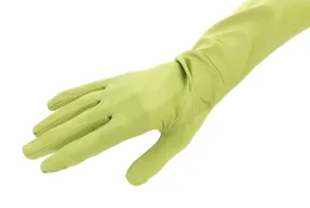 PRADA Green Vintage Silk Blend Mid Arm Gloves