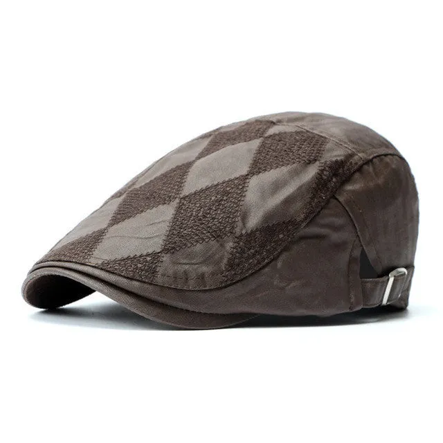 PU Leather Beret BR009