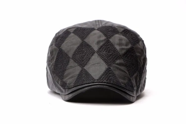 PU Leather Beret BR009