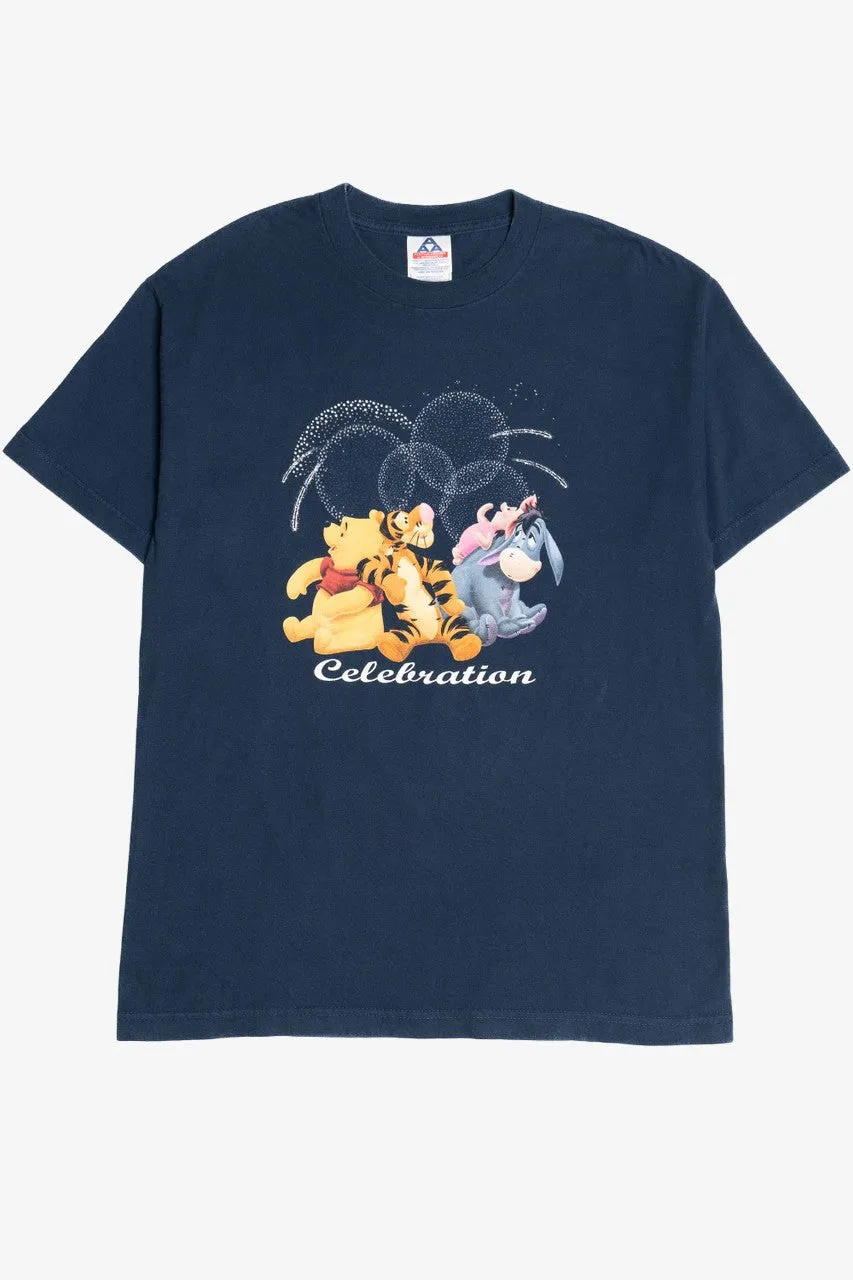 "Celebration" Winnie The Pooh And Friends With Fireworks T-Shirt