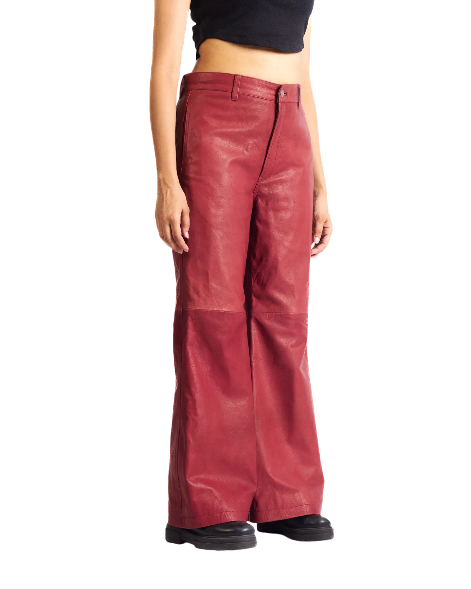 "ELECTRIC ELVIS" LEATHER TROUSERS