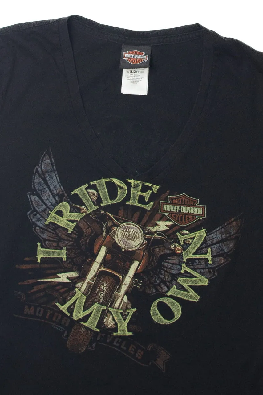 "I Ride My Own" Harley Davidson T-Shirt (2010s)