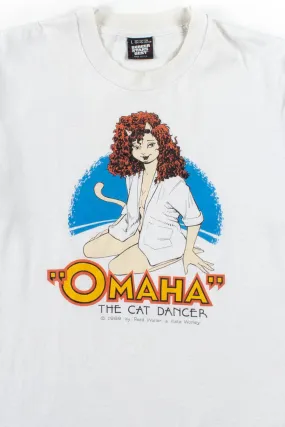 "Omaha" The Cat Dancer T-Shirt (1989, Single Stitch)