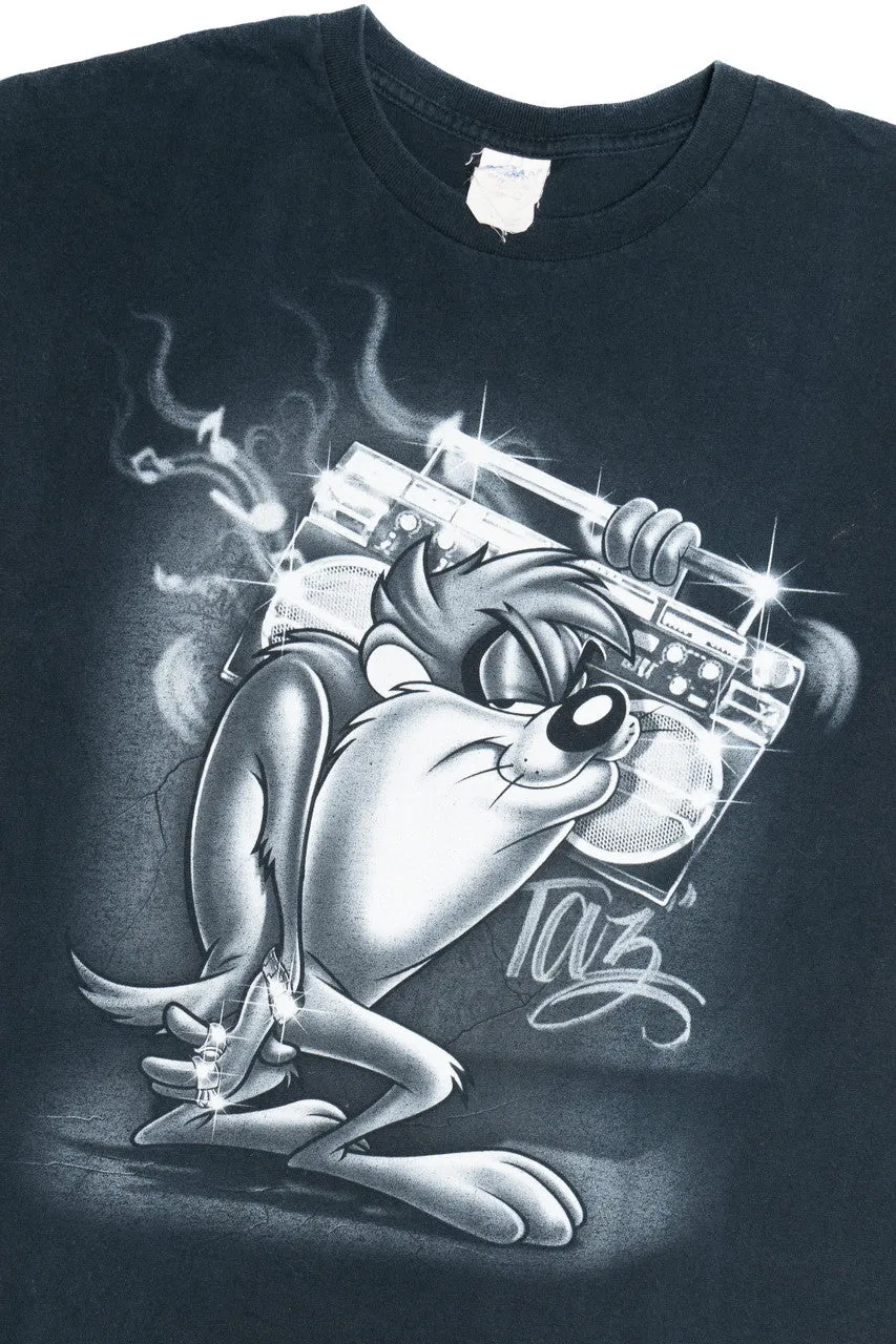 "Taz" With Boombox Looney Tunes T-Shirt