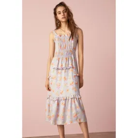 Rebecca Taylor Emilia Silk Jacquard Tank Dress