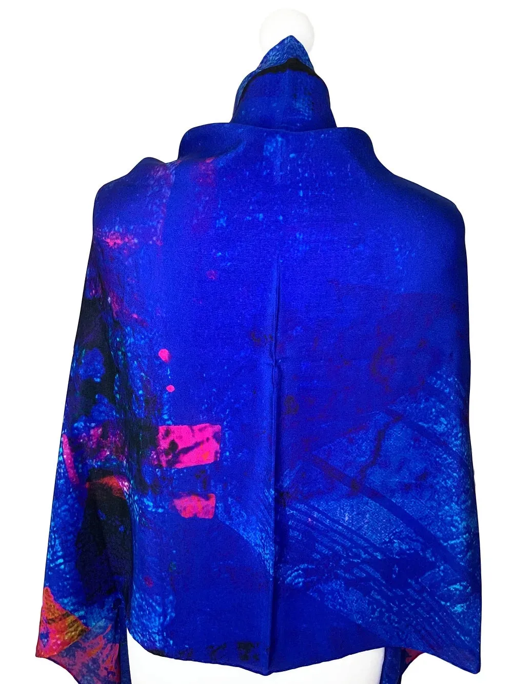 Rectangle 100% Silk Scarf by Clare O Connor - Irish Artist