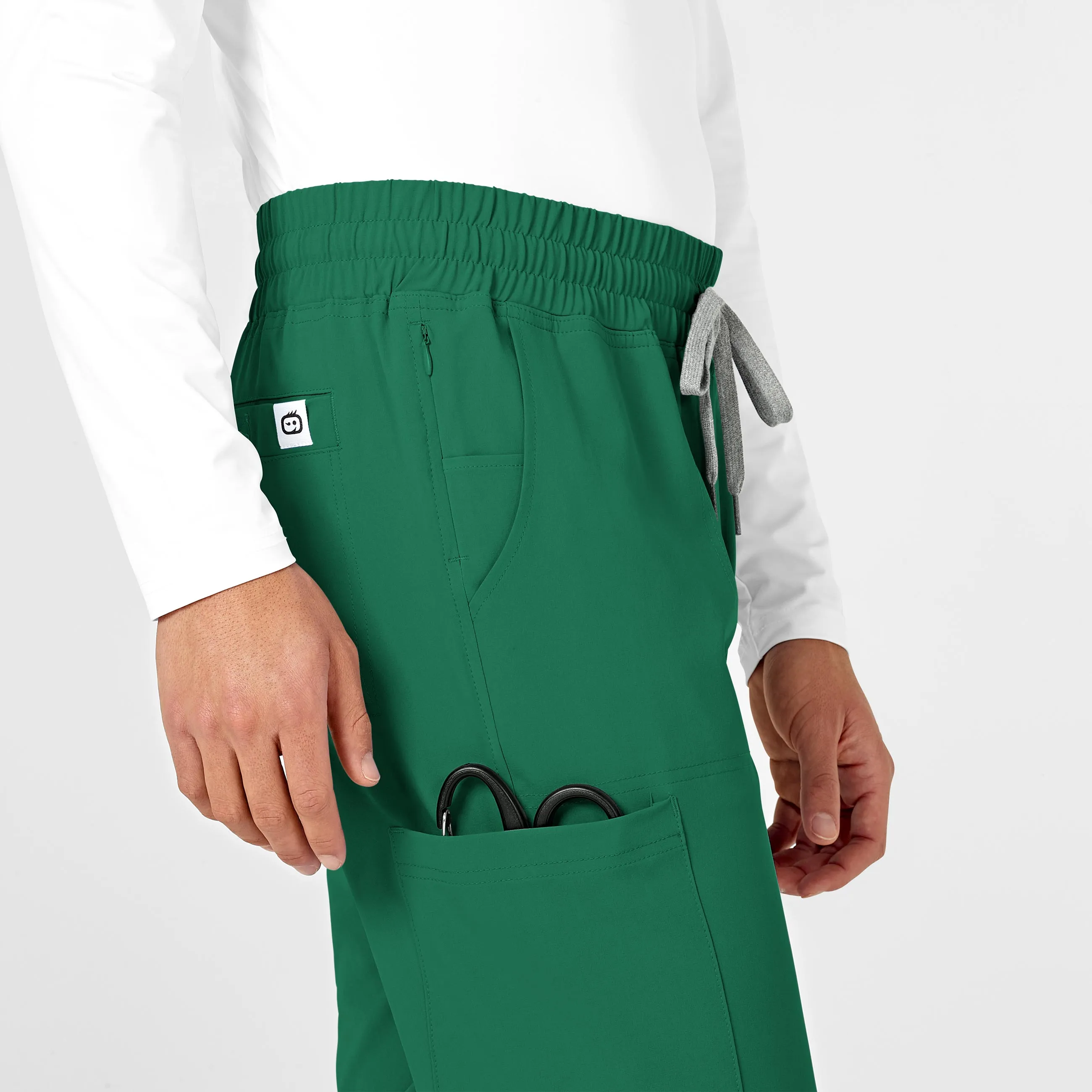 RENEW Mens Straight Slim Scrub Pant - Hunter