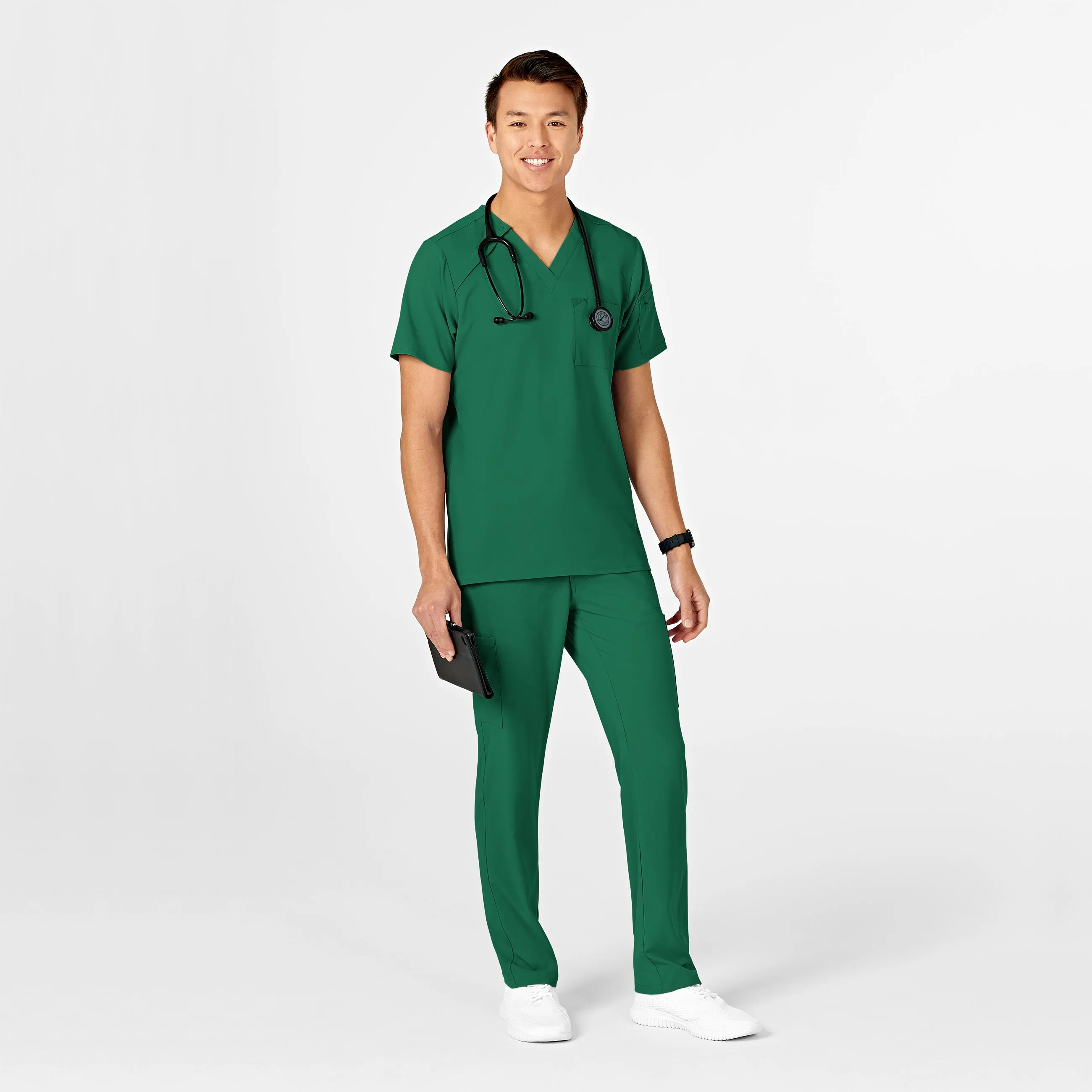 RENEW Mens Straight Slim Scrub Pant - Hunter