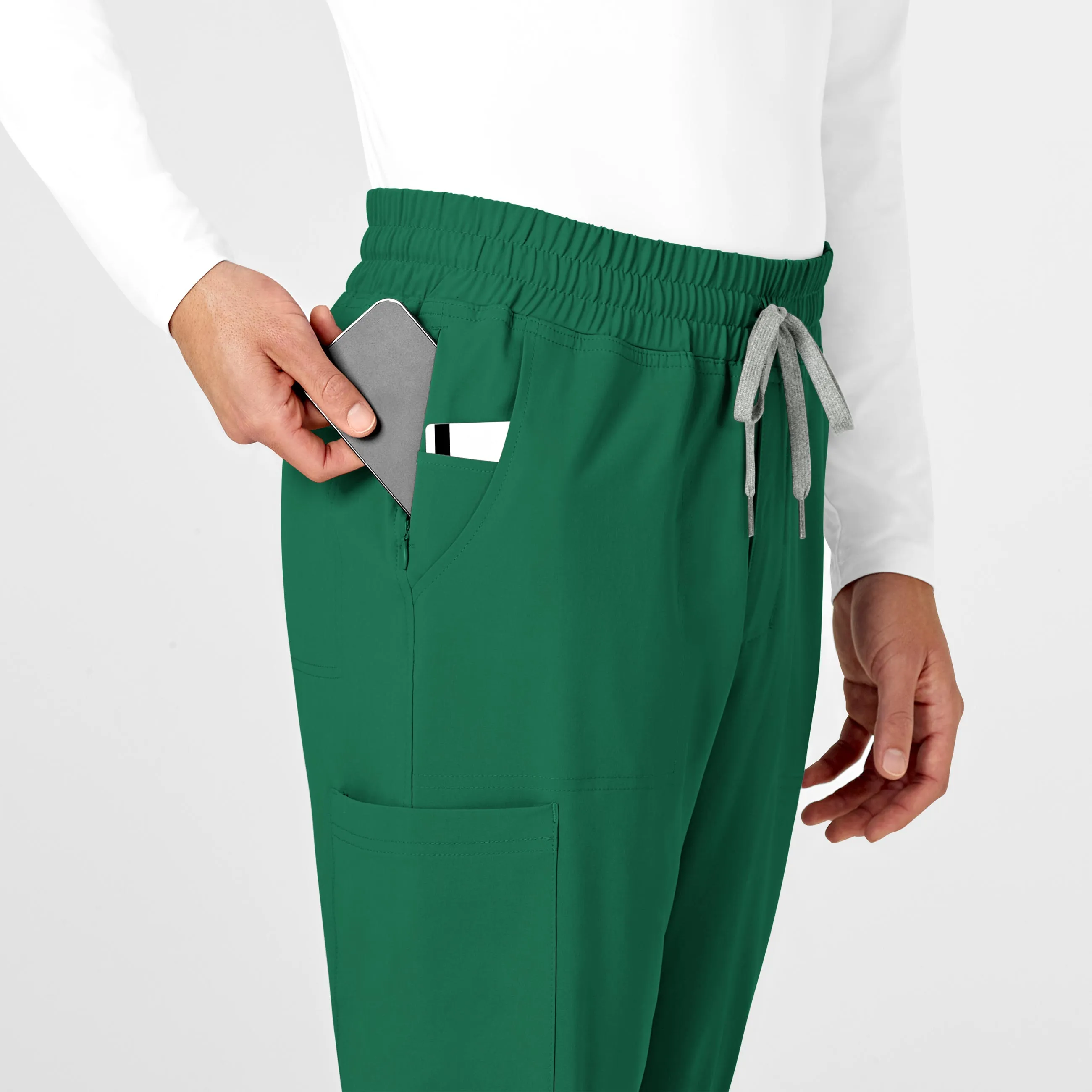 RENEW Mens Straight Slim Scrub Pant - Hunter