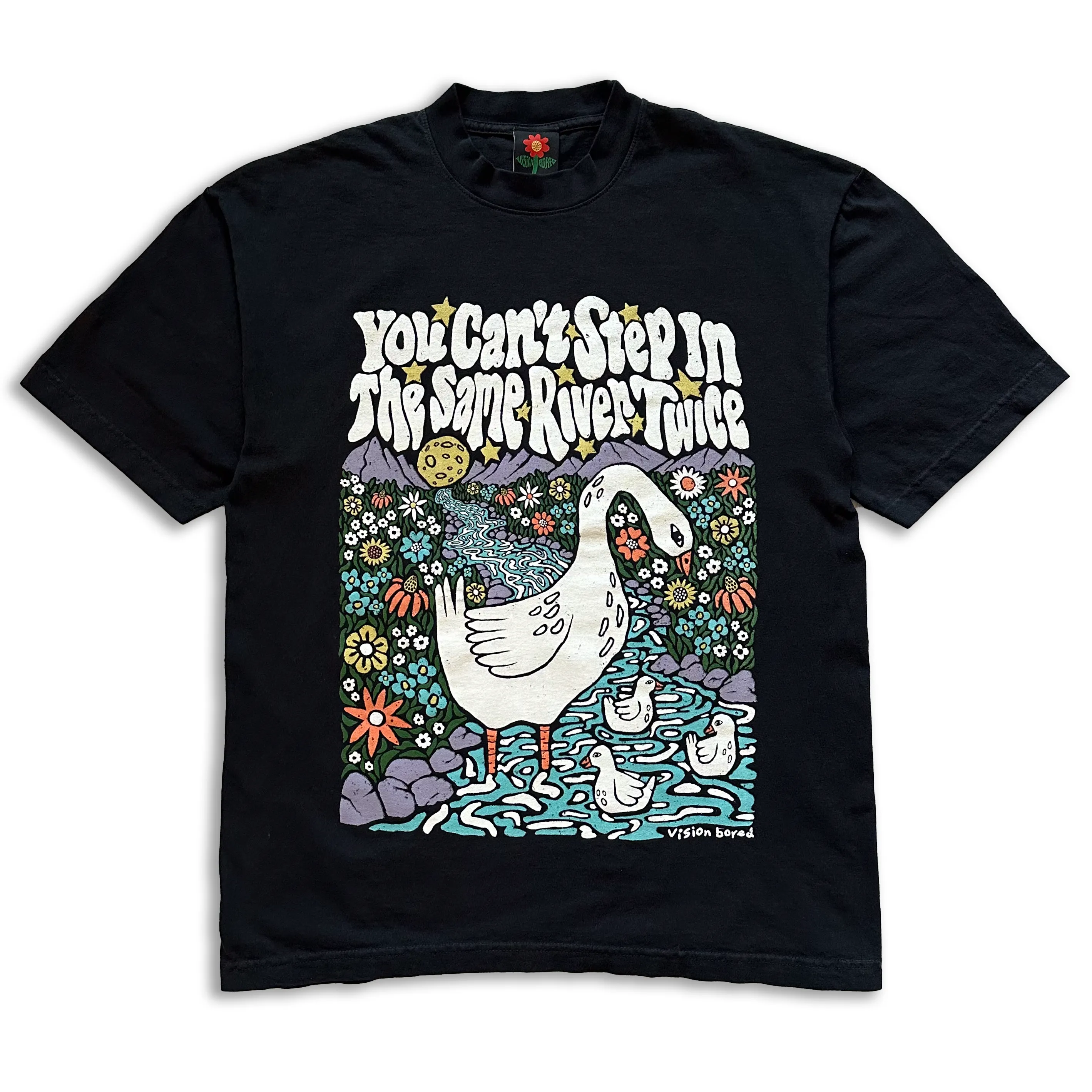 river tee - faded black