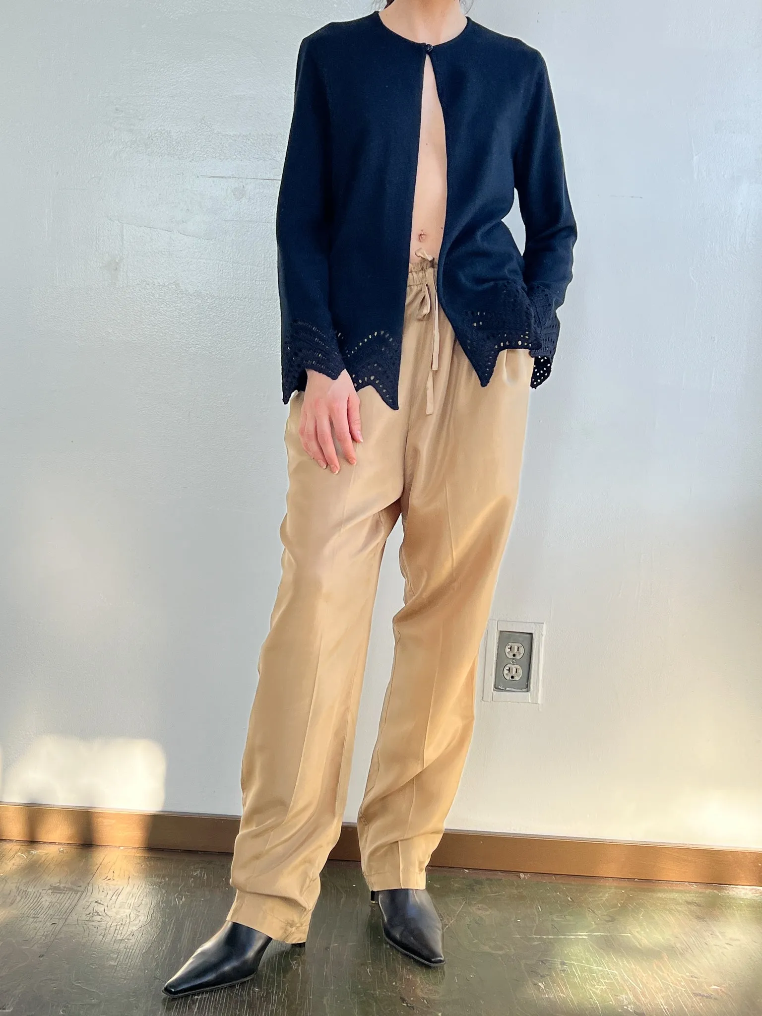 Sand Silk Draw String Pants (M)