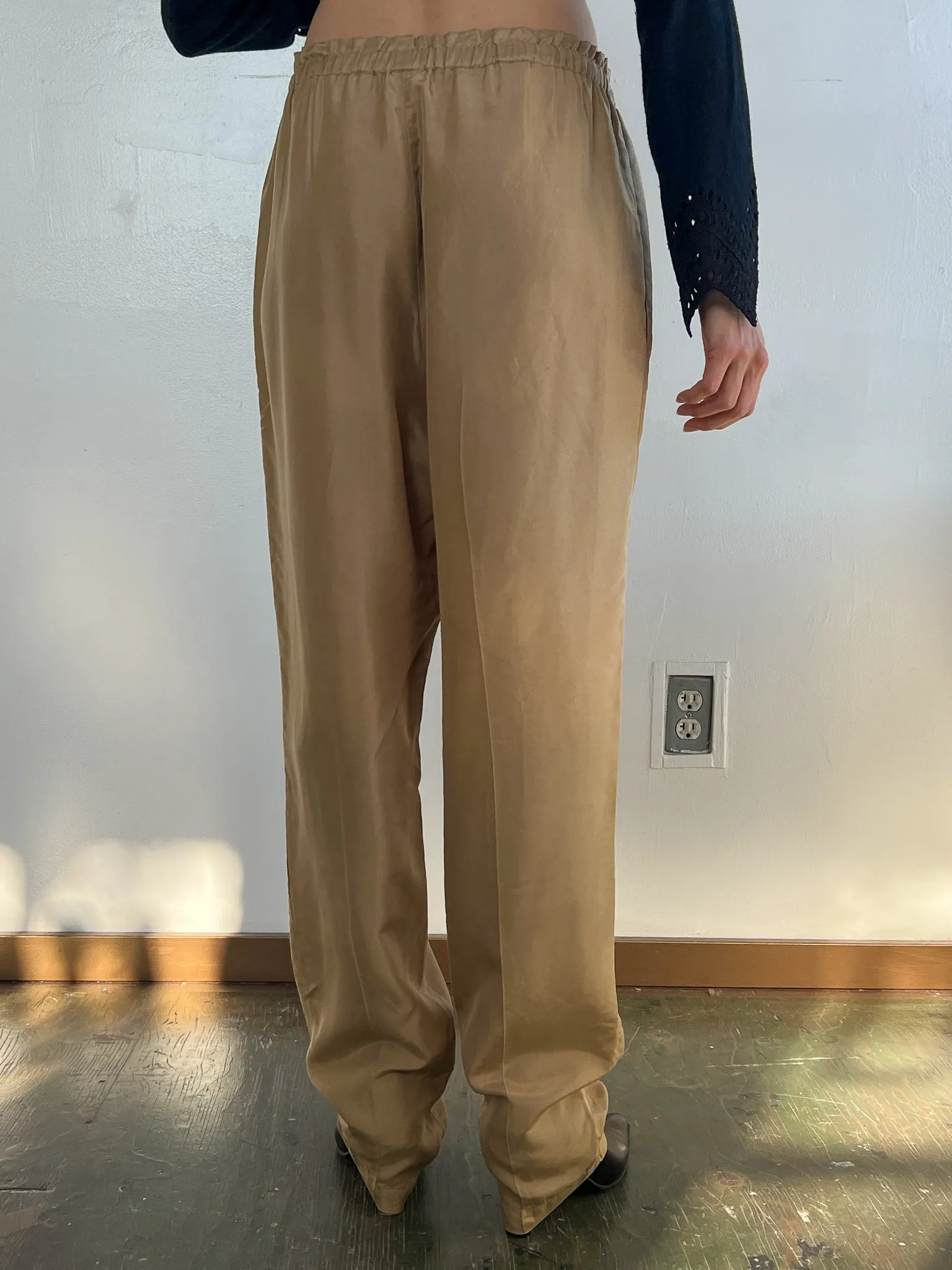 Sand Silk Draw String Pants (M)