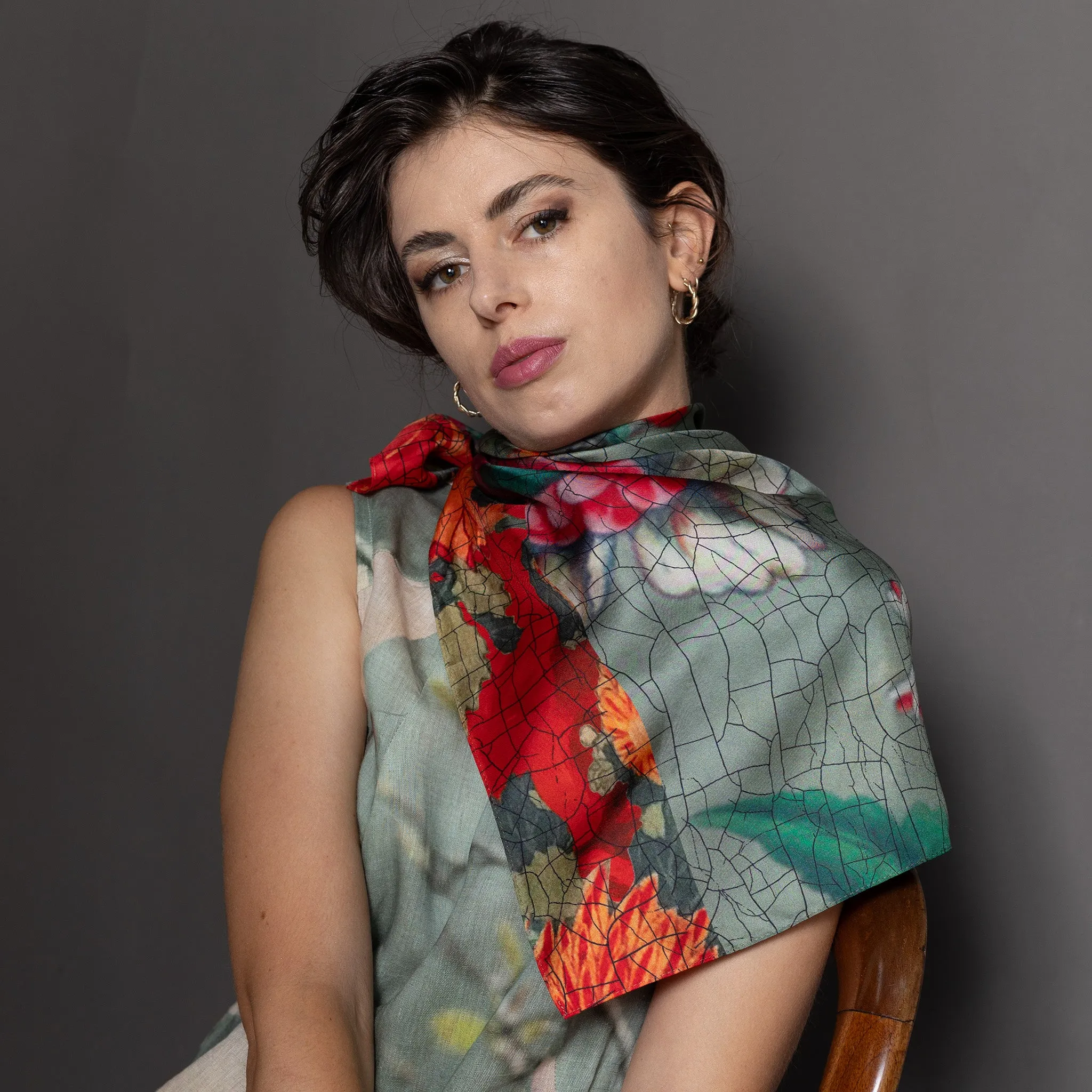silk scarf - chintz