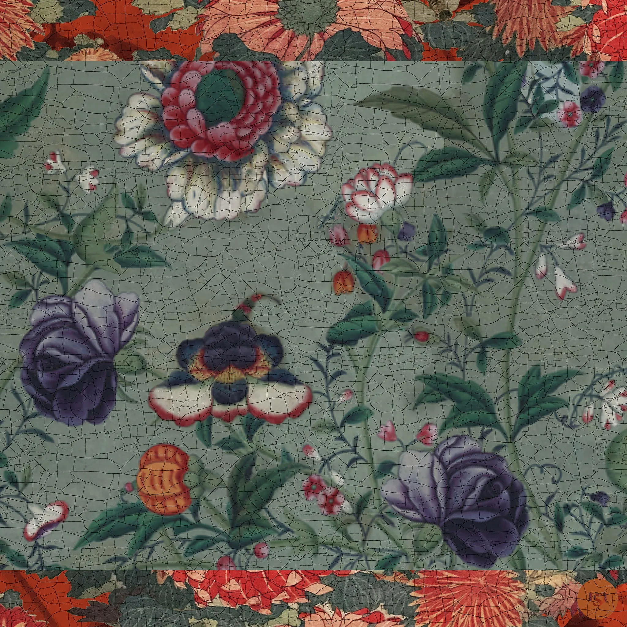 silk scarf - chintz