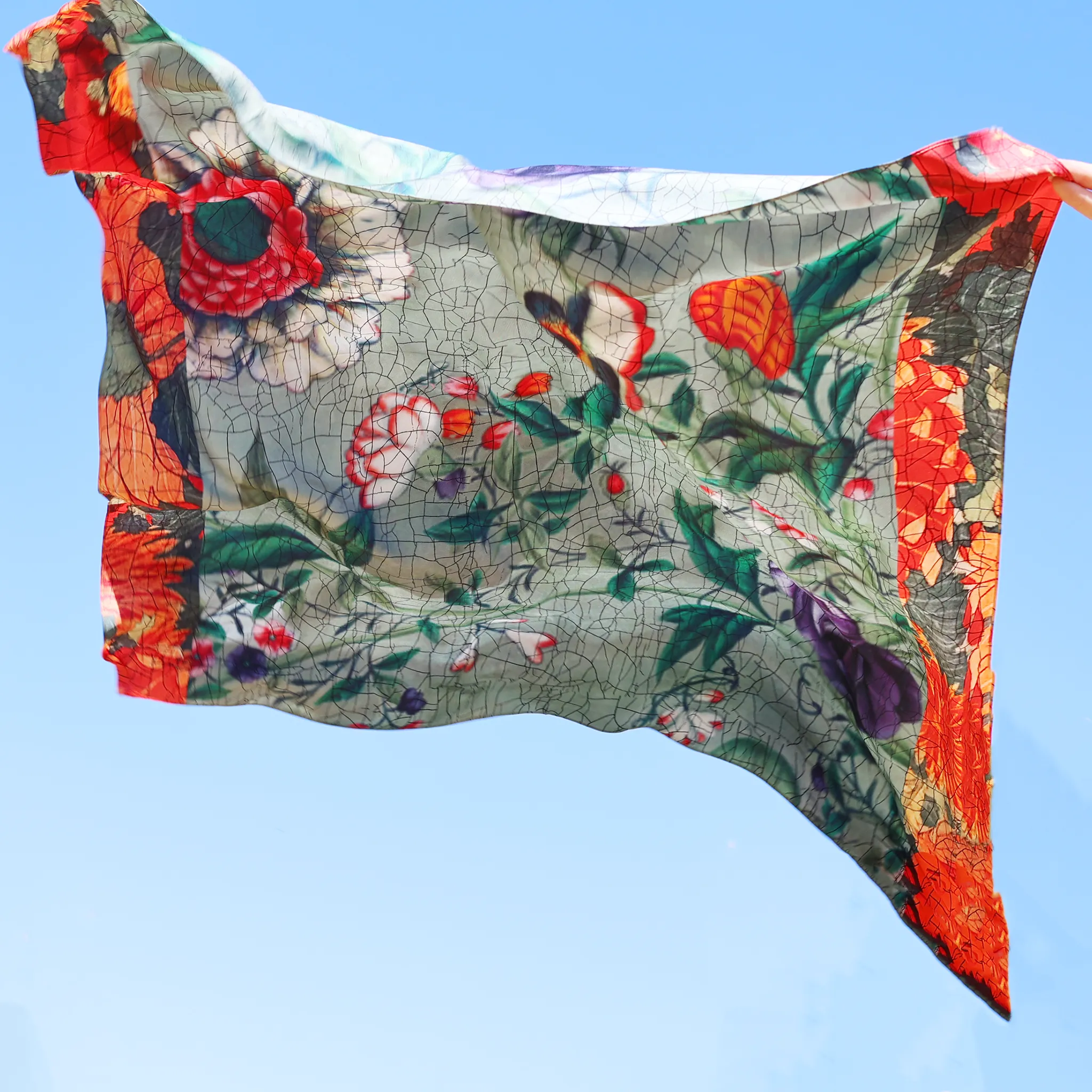 silk scarf - chintz