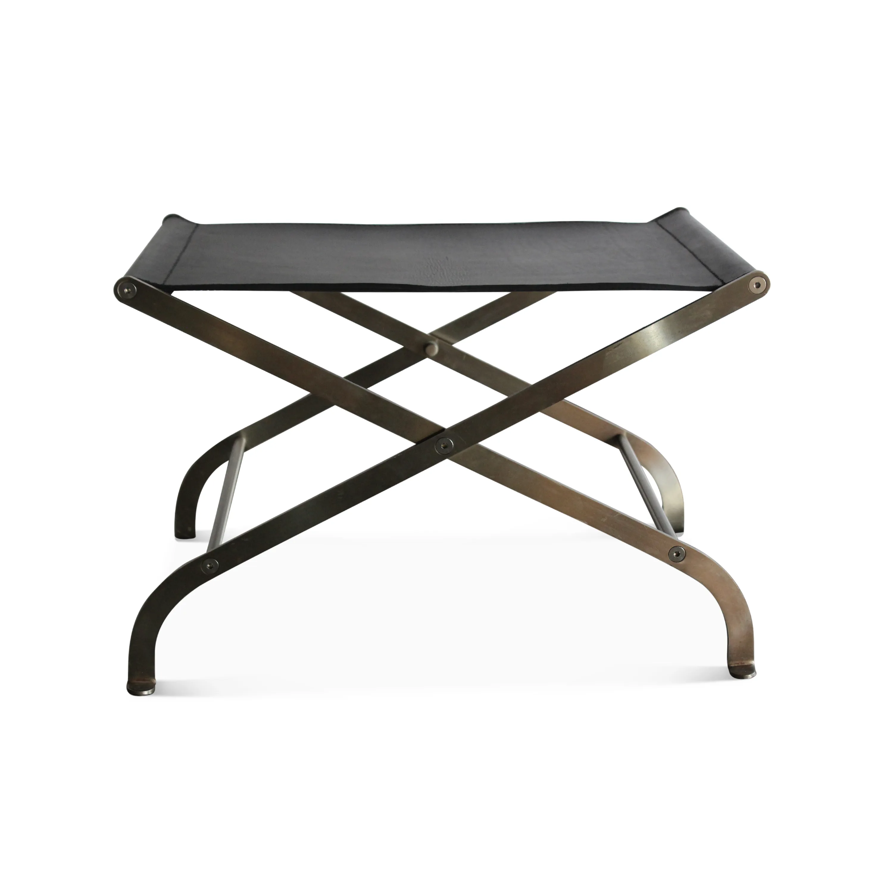 Steel and Leather Stools by Anthony Citterio for Flexform