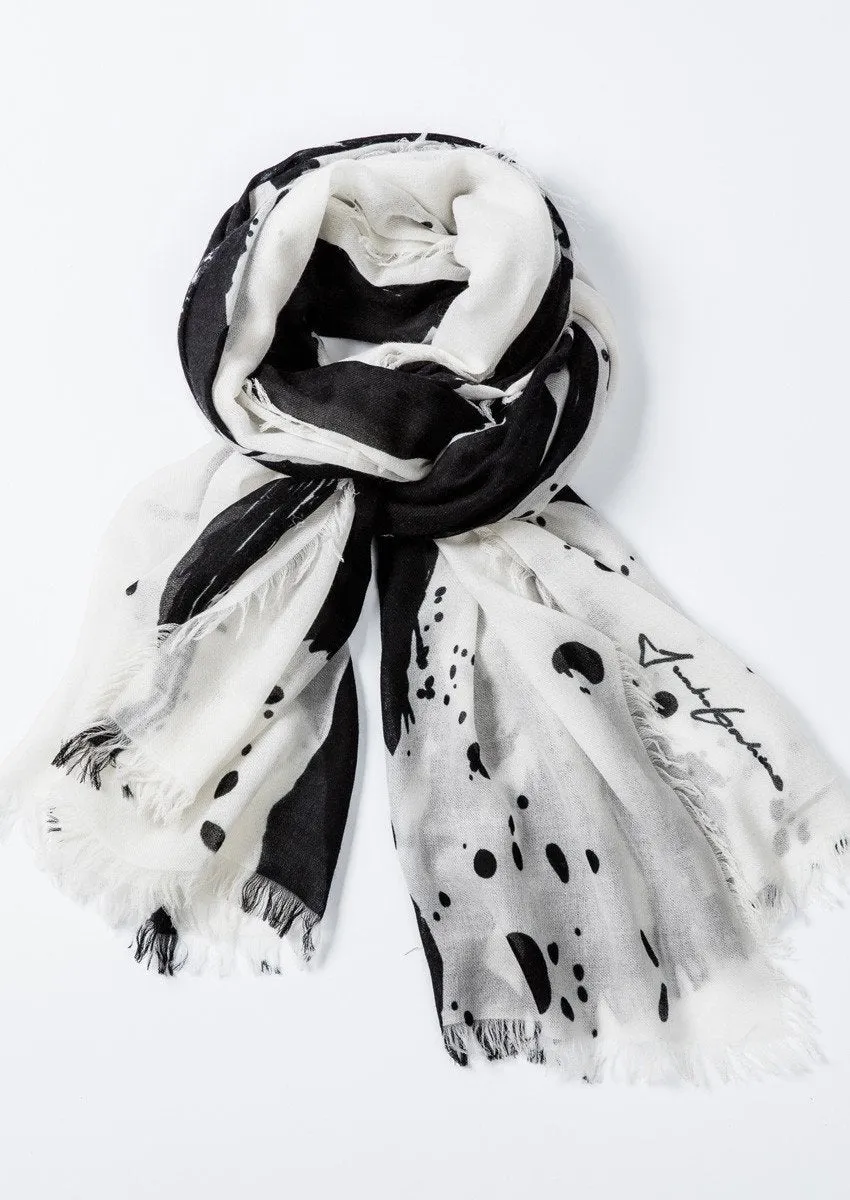 super fine baby cashmere scarf by Junko Koshino