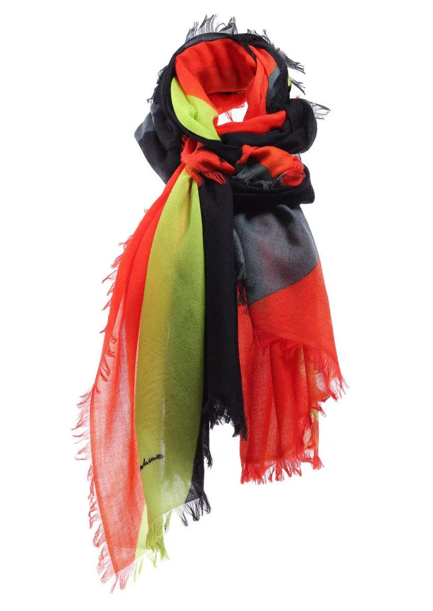 super fine baby cashmere scarf by Junko Koshino
