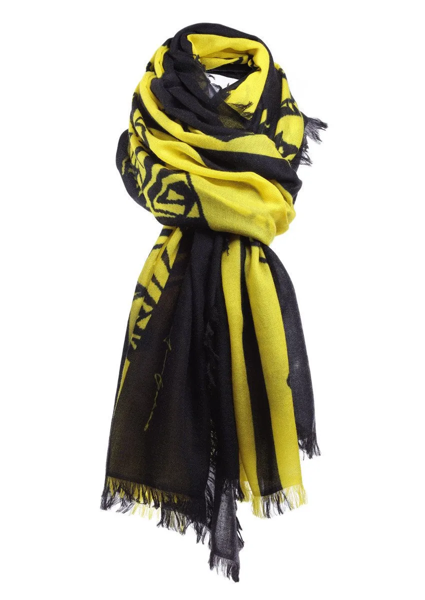 super fine baby cashmere scarf by Junko Koshino