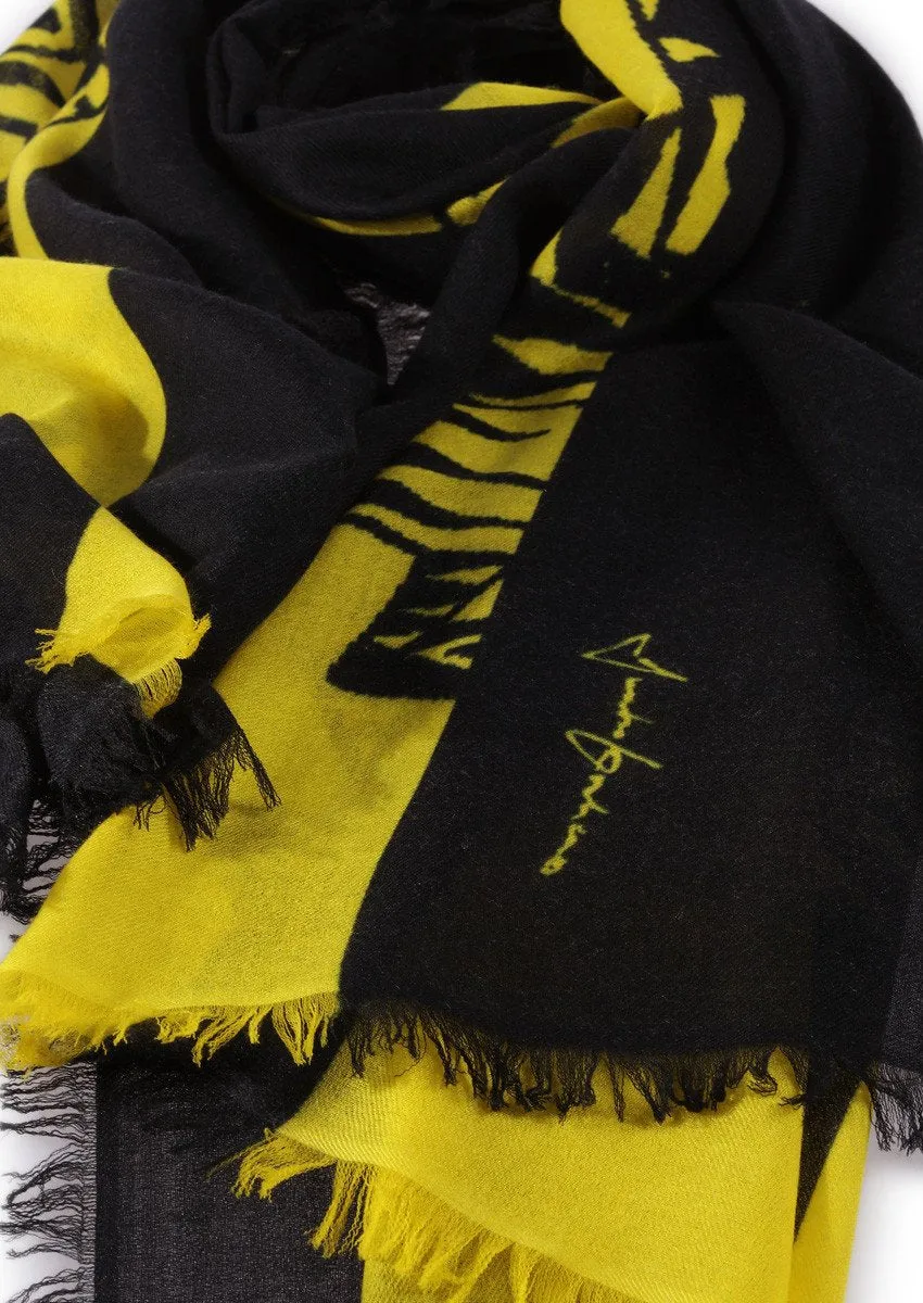 super fine baby cashmere scarf by Junko Koshino
