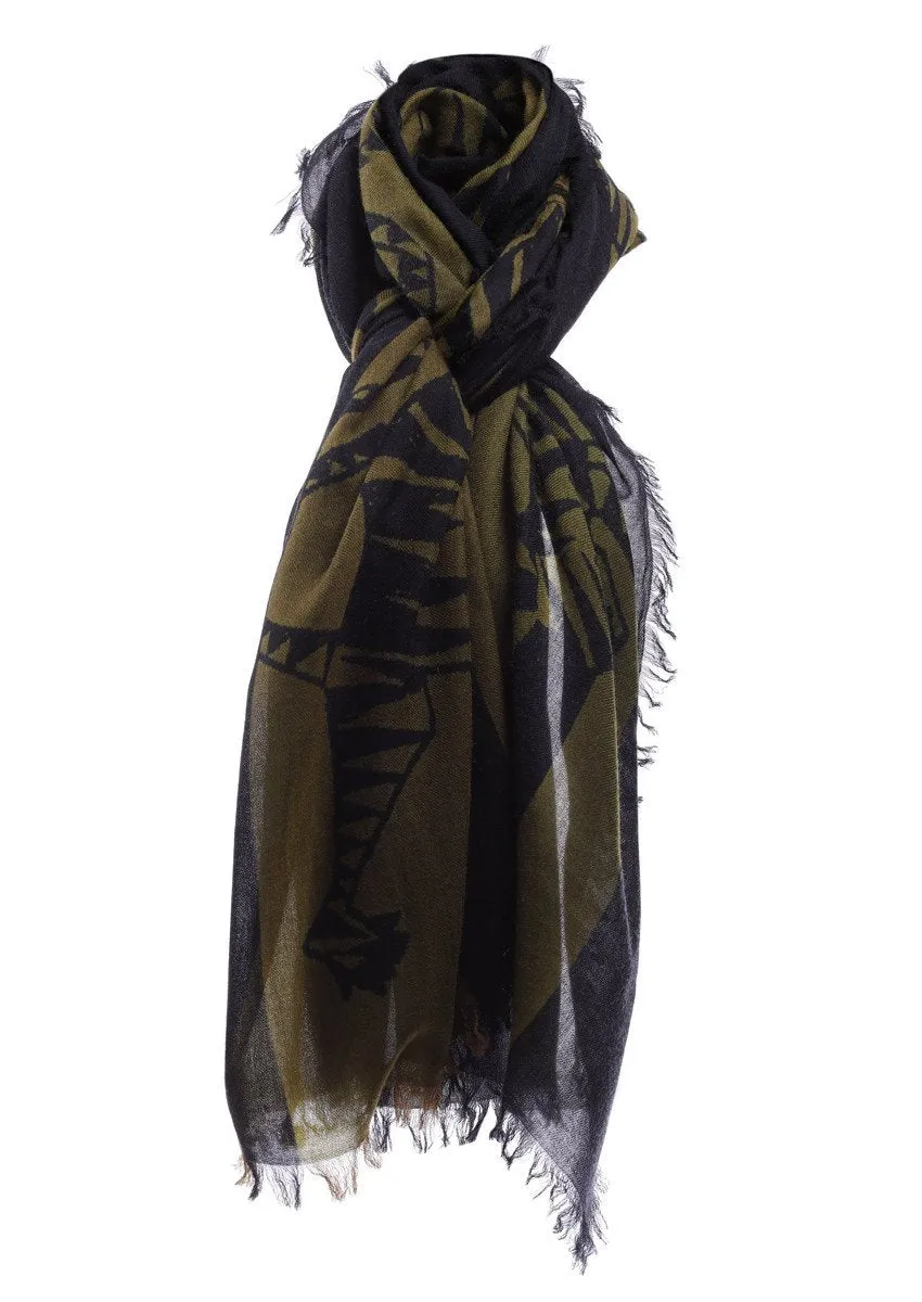 super fine baby cashmere scarf by Junko Koshino