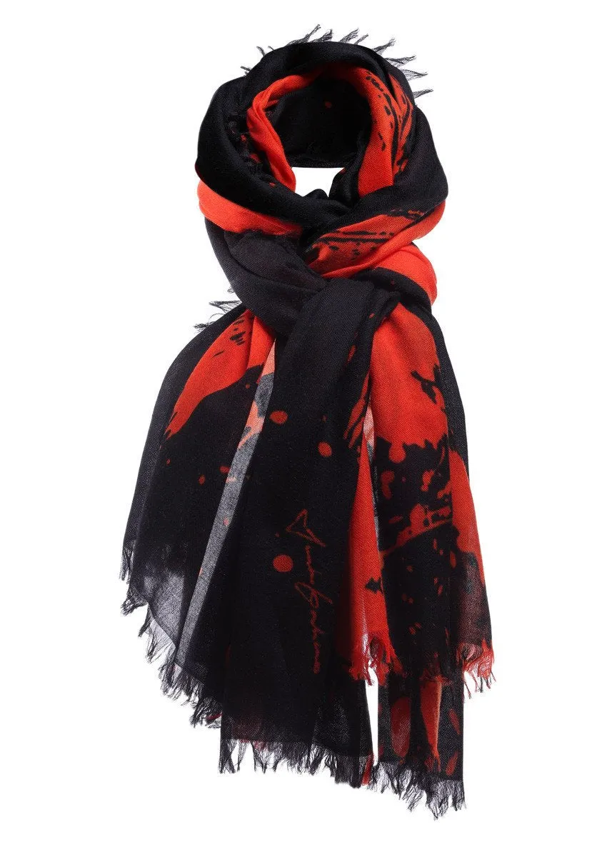 super fine baby cashmere scarf by Junko Koshino