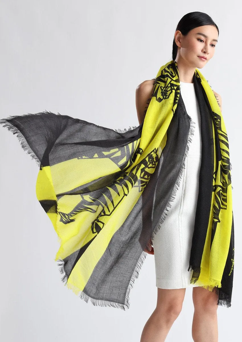 super fine baby cashmere scarf by Junko Koshino