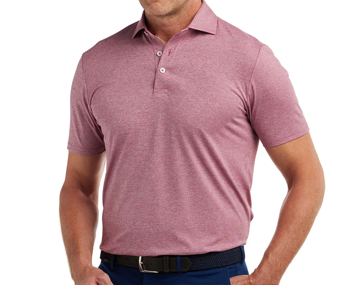 The Bradley Shirt: Heathered Vintage Claret