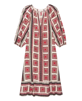 The Pampas Dress. -- Westward Bandana Print