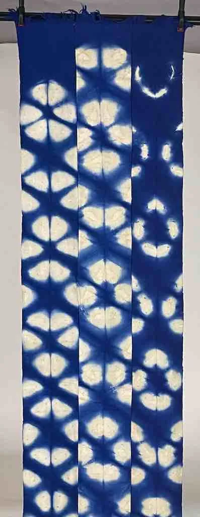 Tiv Indigo Textile Scarf Shawl Table Runner - Lions' Paw Design