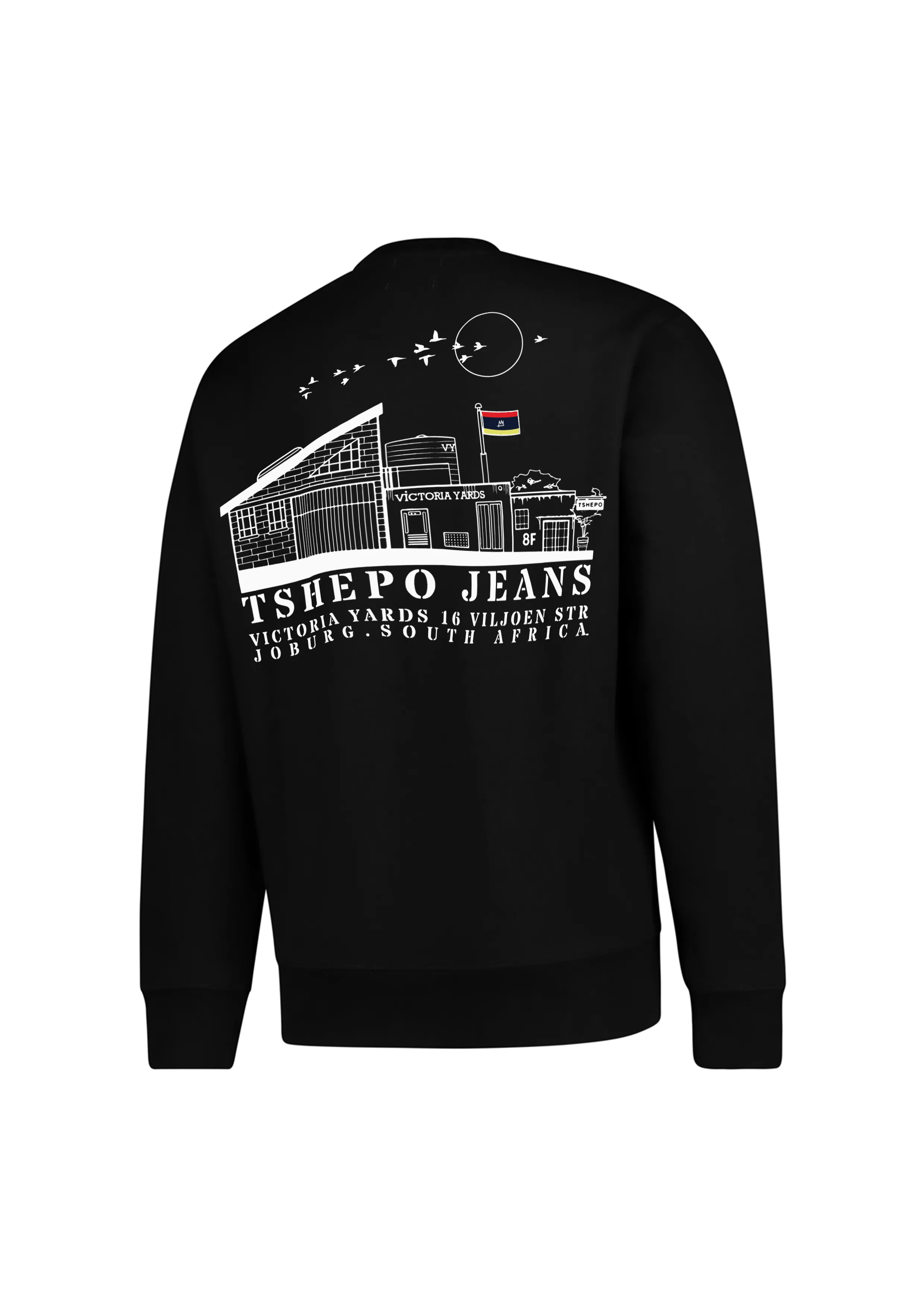 TSHEPO LOVE, LORENTZVILLE HEAVYWEIGHT SWEATER, BLACK