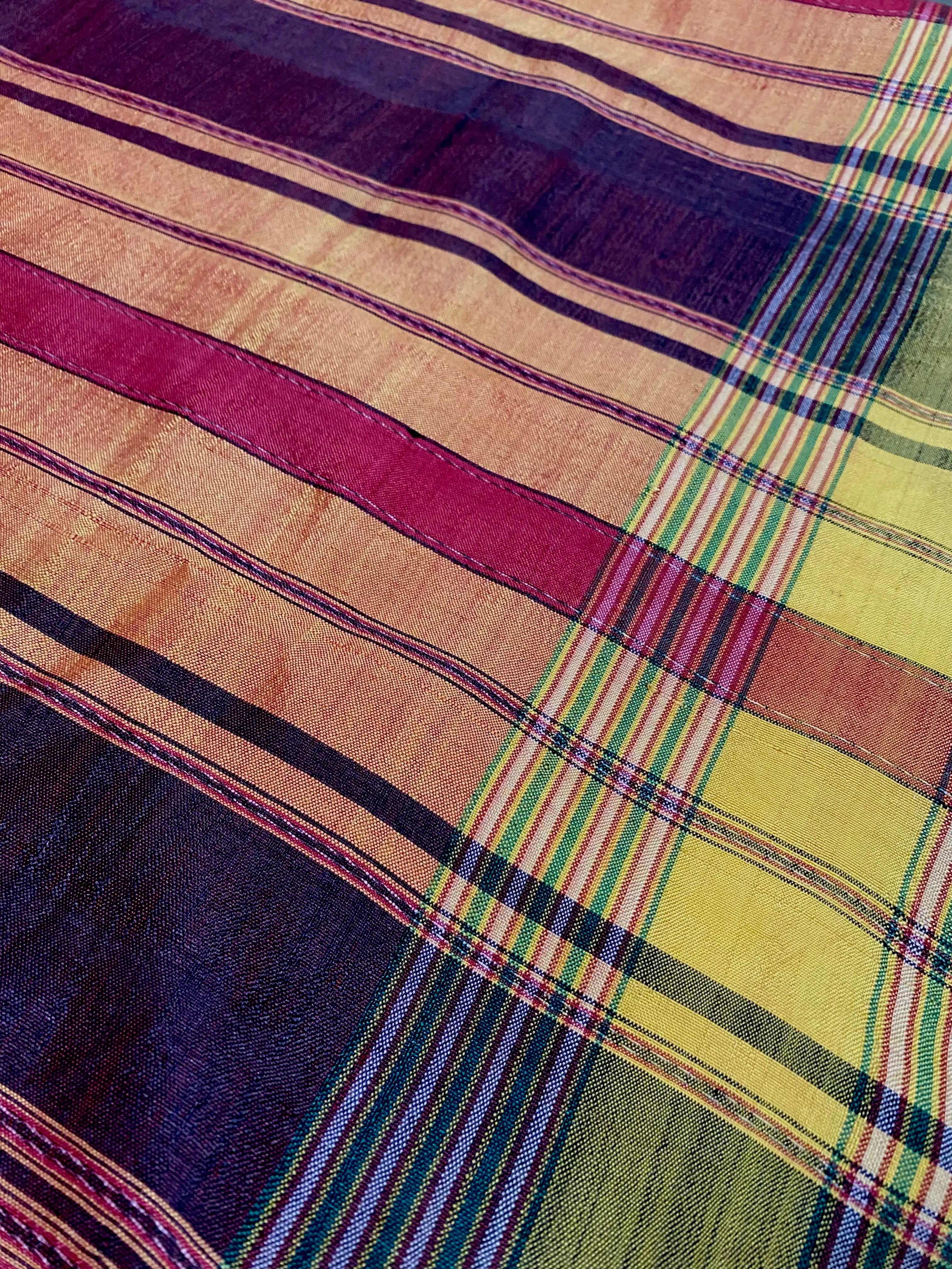 Turkmenistan Vintage Silk Shawl