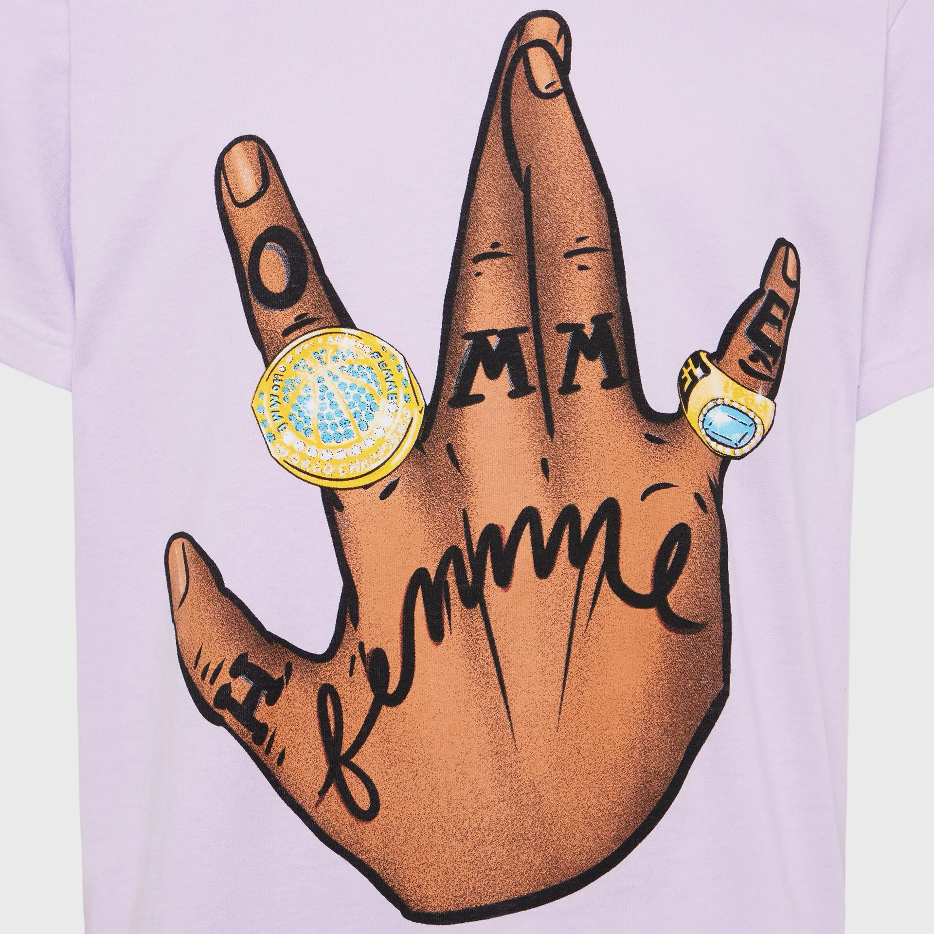 Twisted Champs Tee Light Purple